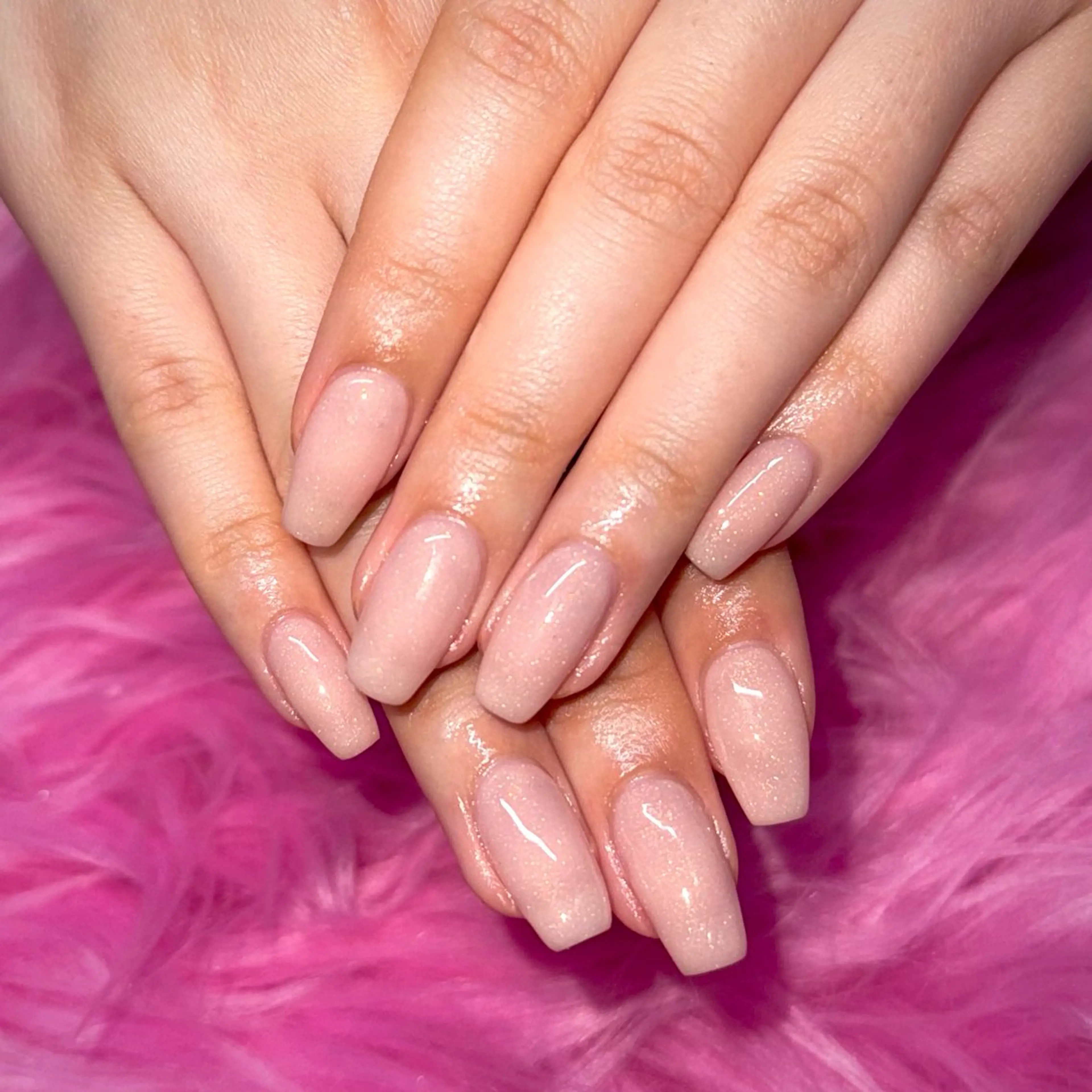 ネイル ラメ(グリッター) ラメグラデーション ワンカラーネイル ハンドネイル Nailsalon MeMe☆HARU☆のネイルデザイン