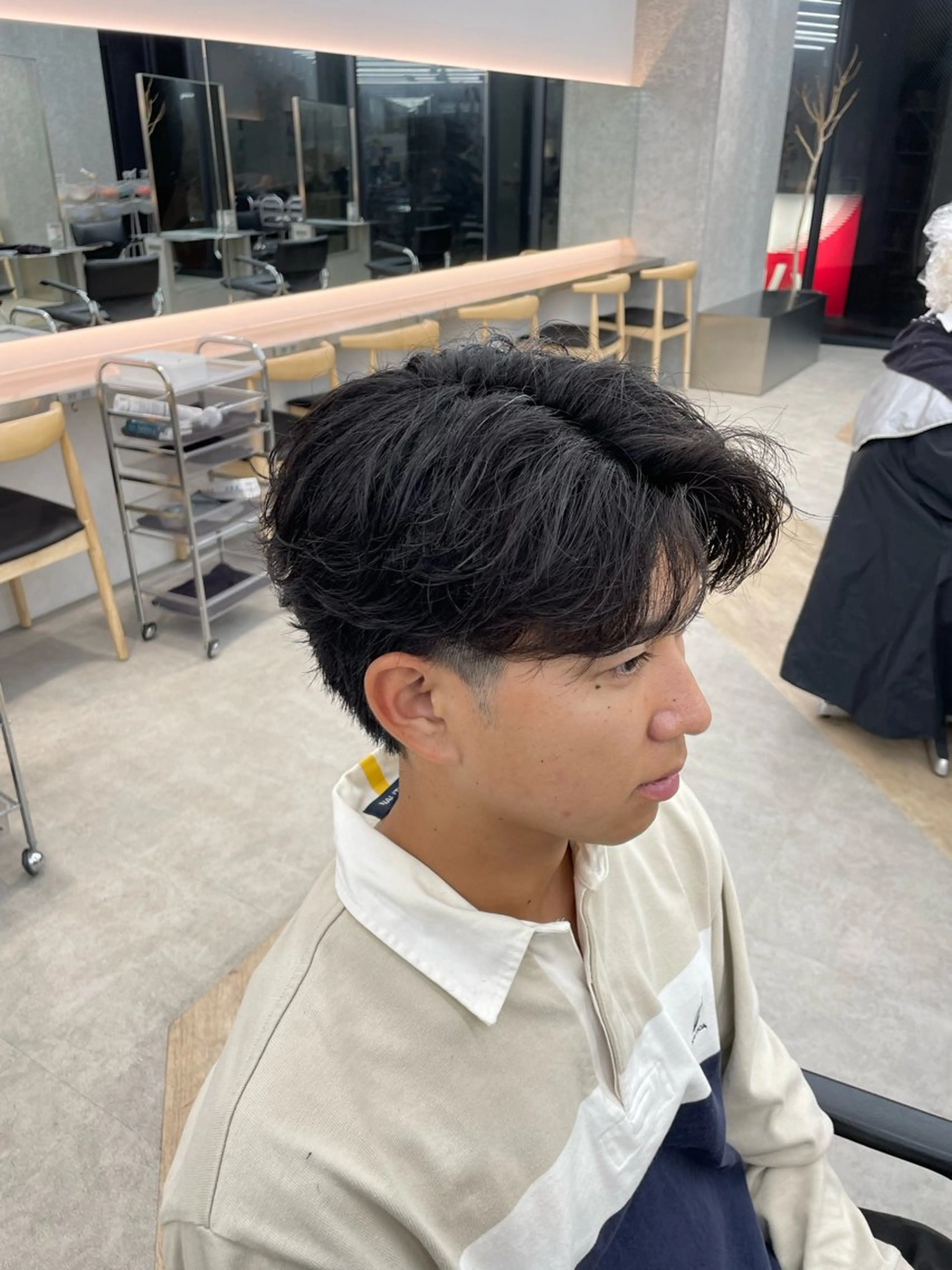 ショート パーマ メンズ カット パーマ fifth  SAKAE所属・山本千太 ✨メンズパーマ✨のヘアスタイル