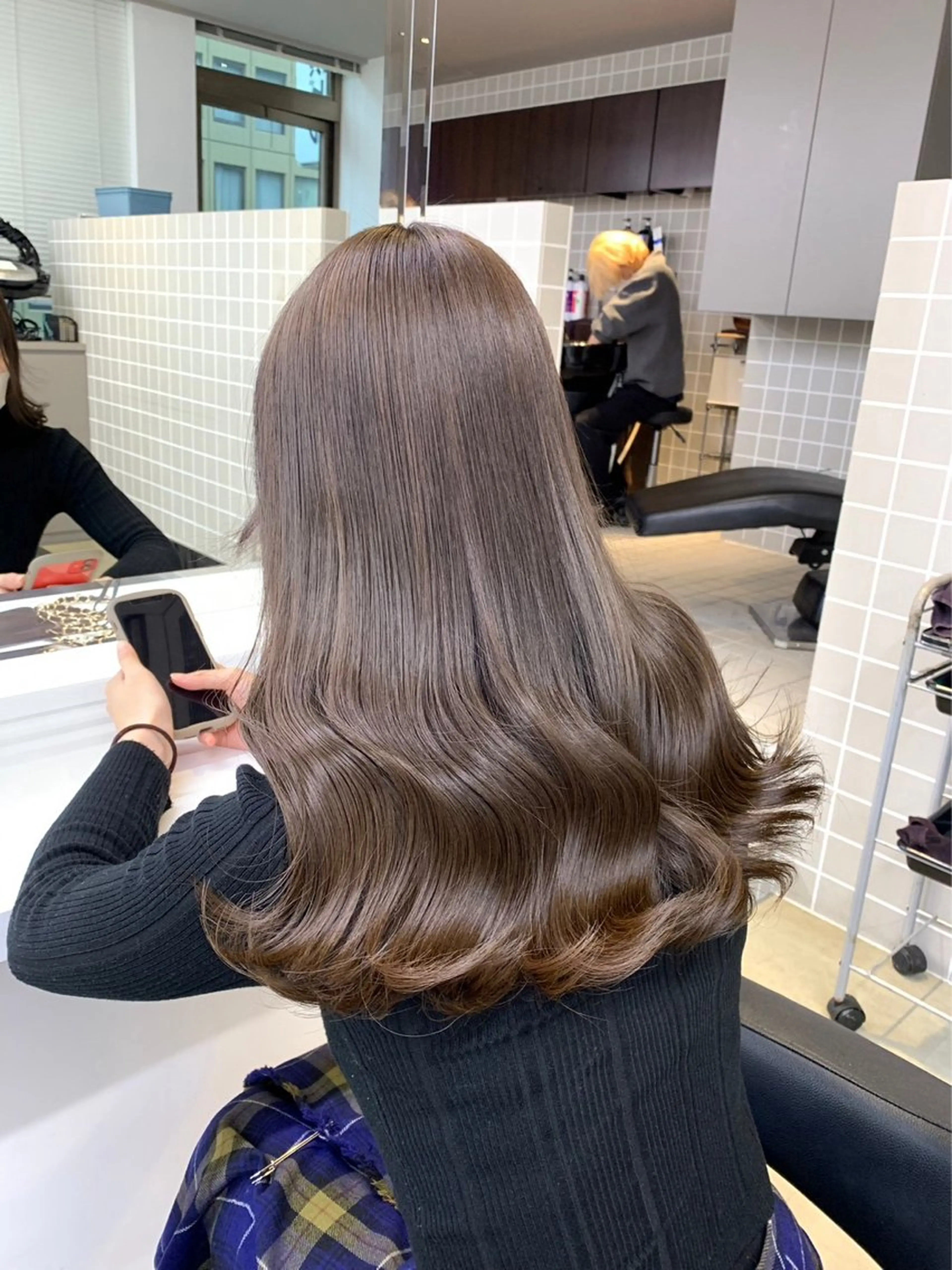 カラー beige🤎ダブル カラー/レイヤー🧸のヘアスタイル