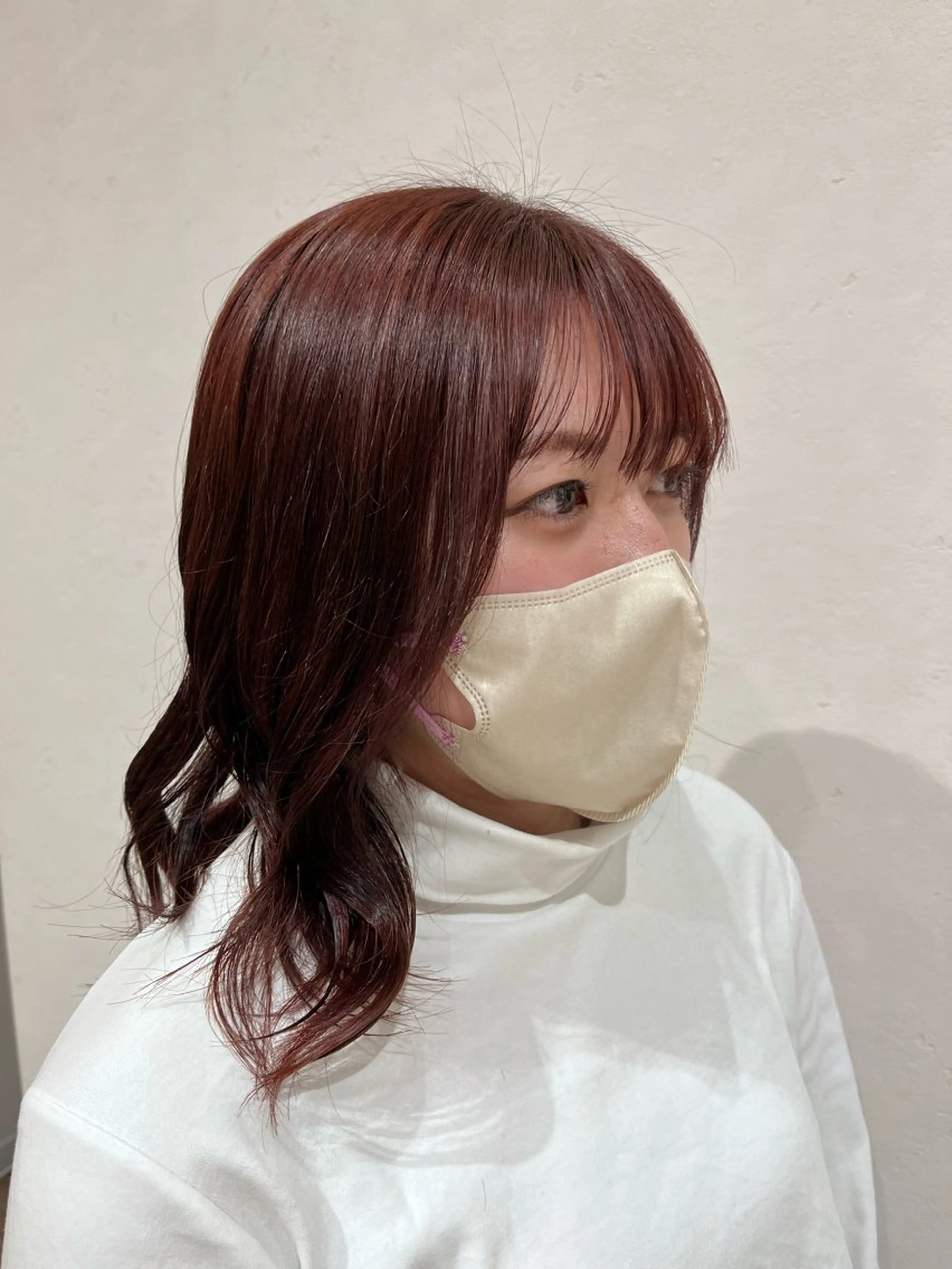 ミディアム カラー 北島 遥香🫧インナ ー /ベージュカラーのヘアスタイル