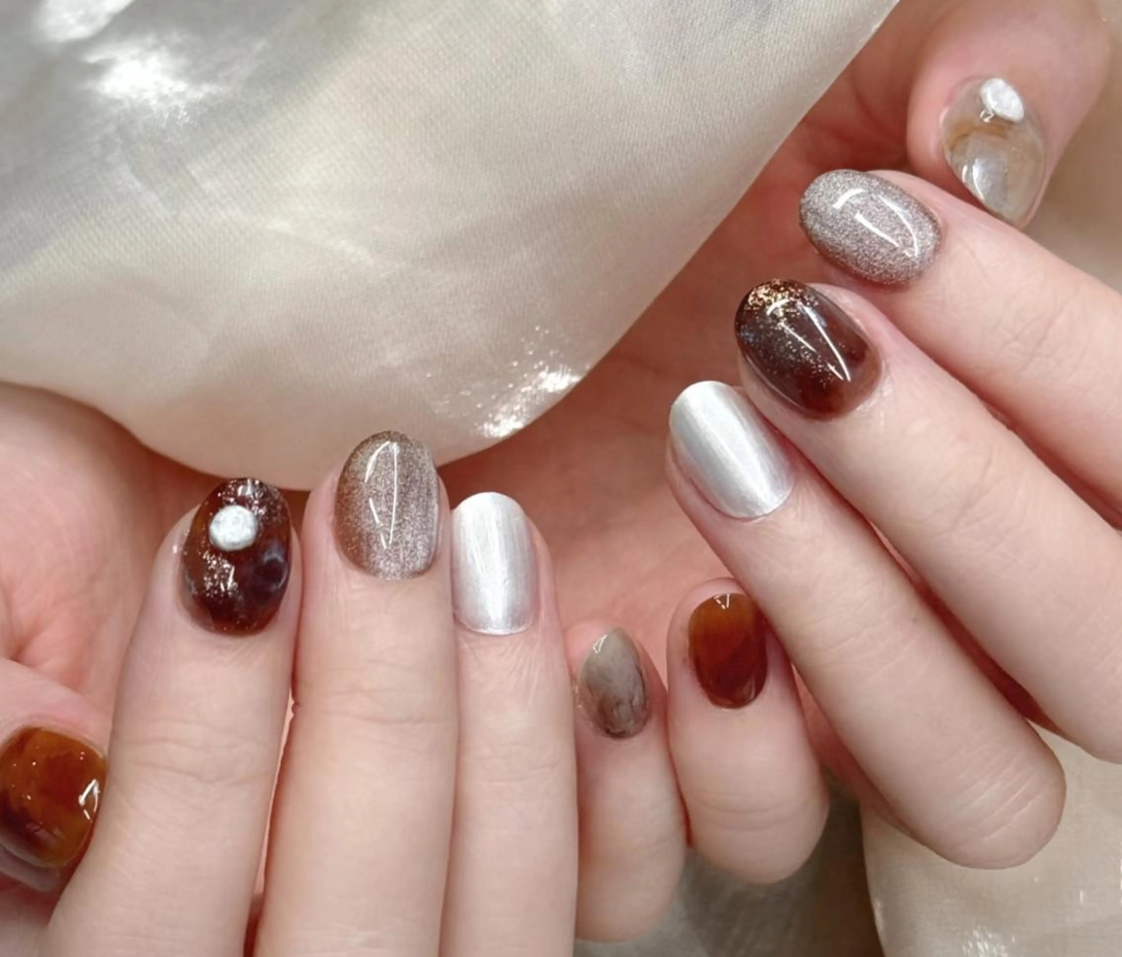 ネイル ハンドネイル By moonネイル 🌷ワンホン/韓国風のネイルデザイン