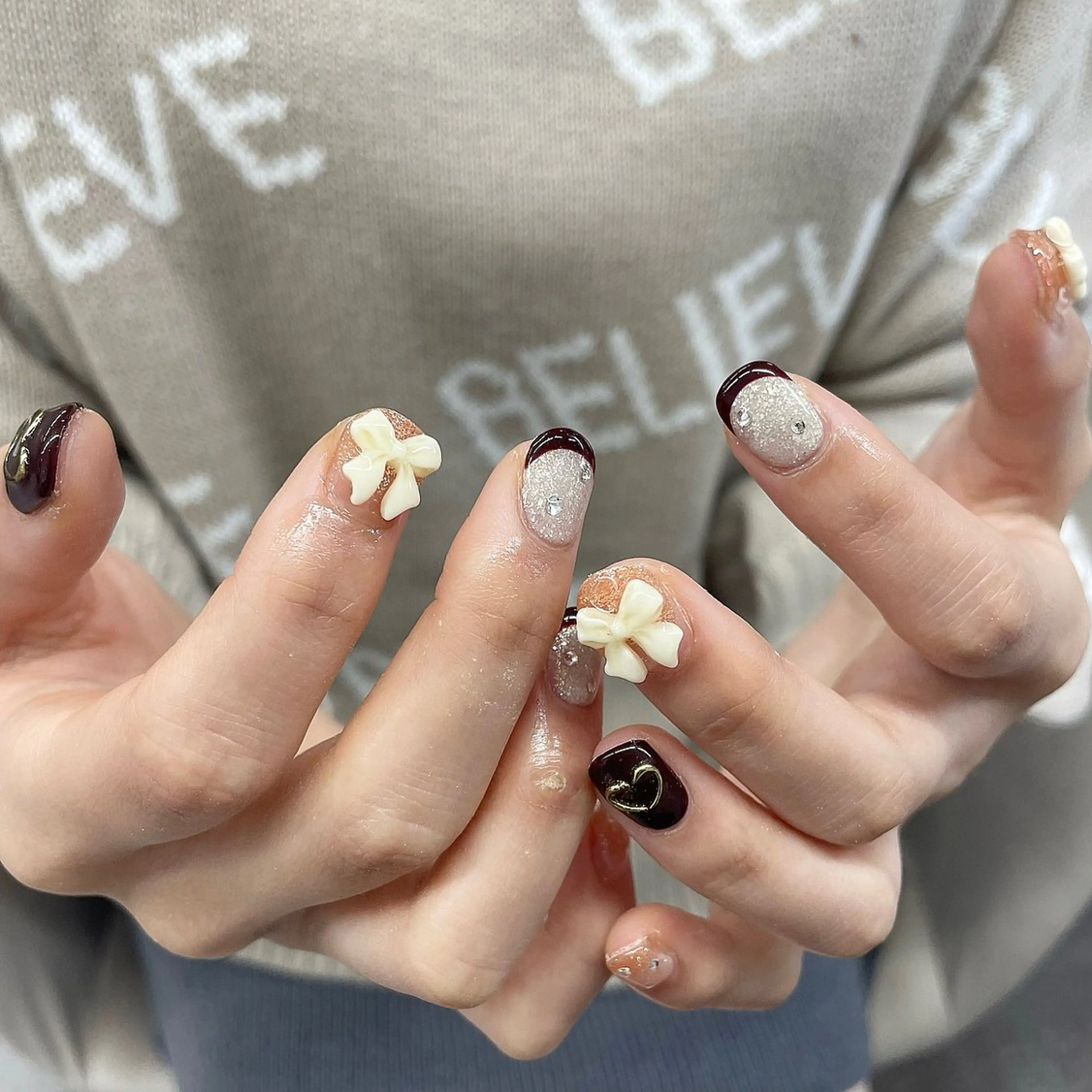ネイル ガーリー ニュアンスネイル ハンドネイル Bianca川越西口 KITAZAKI🫧のネイルデザイン