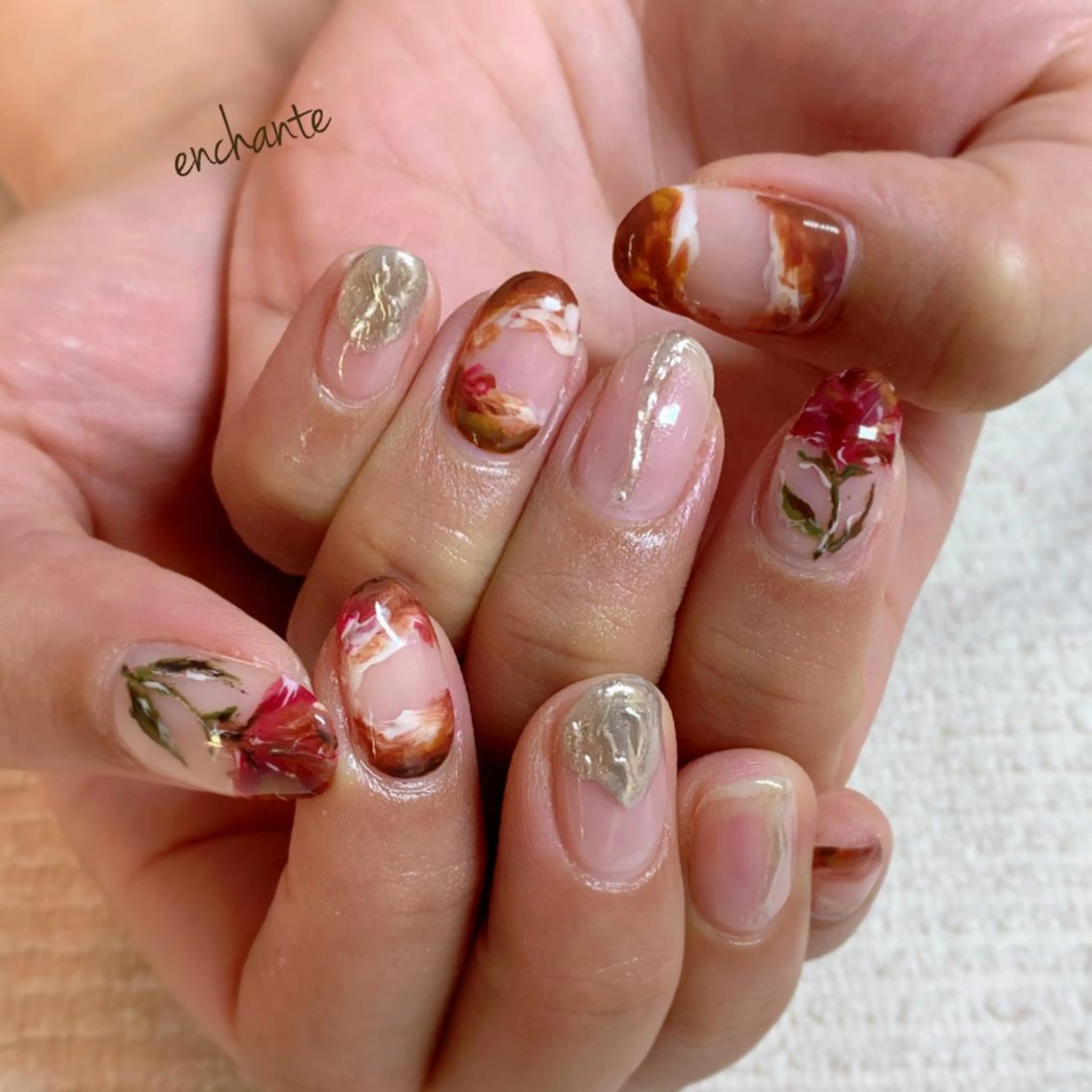ネイル アンシャンテ所属・enchante 自由が丘のネイルデザイン