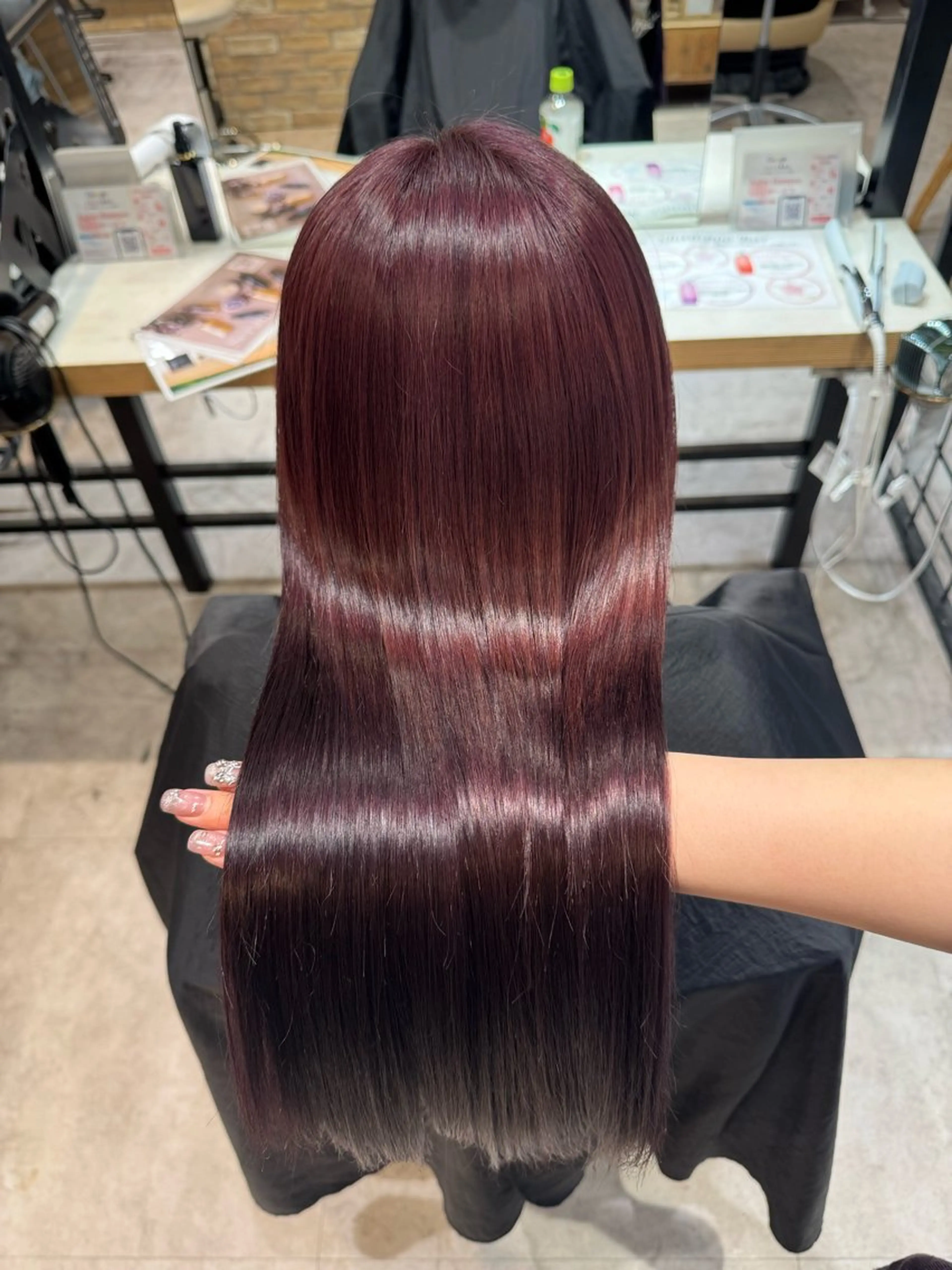 カラー ヘアカラー トリートメント Miyuu🎀カラー マツエク・ストレートのヘアスタイル