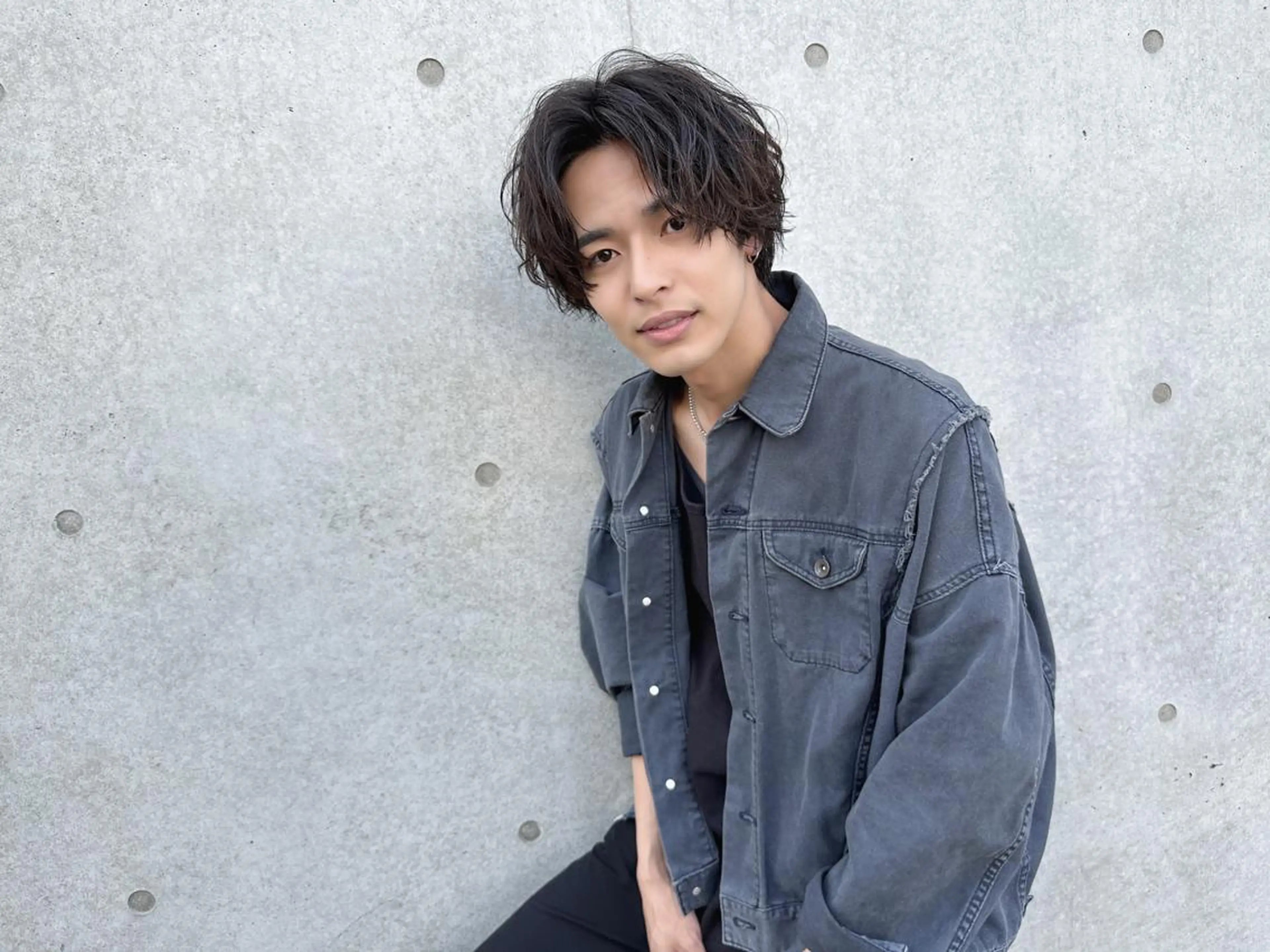 ショート カラー パーマ メンズ 渋谷駅から徒歩1分 BLUCKメンズヘアのヘアスタイル