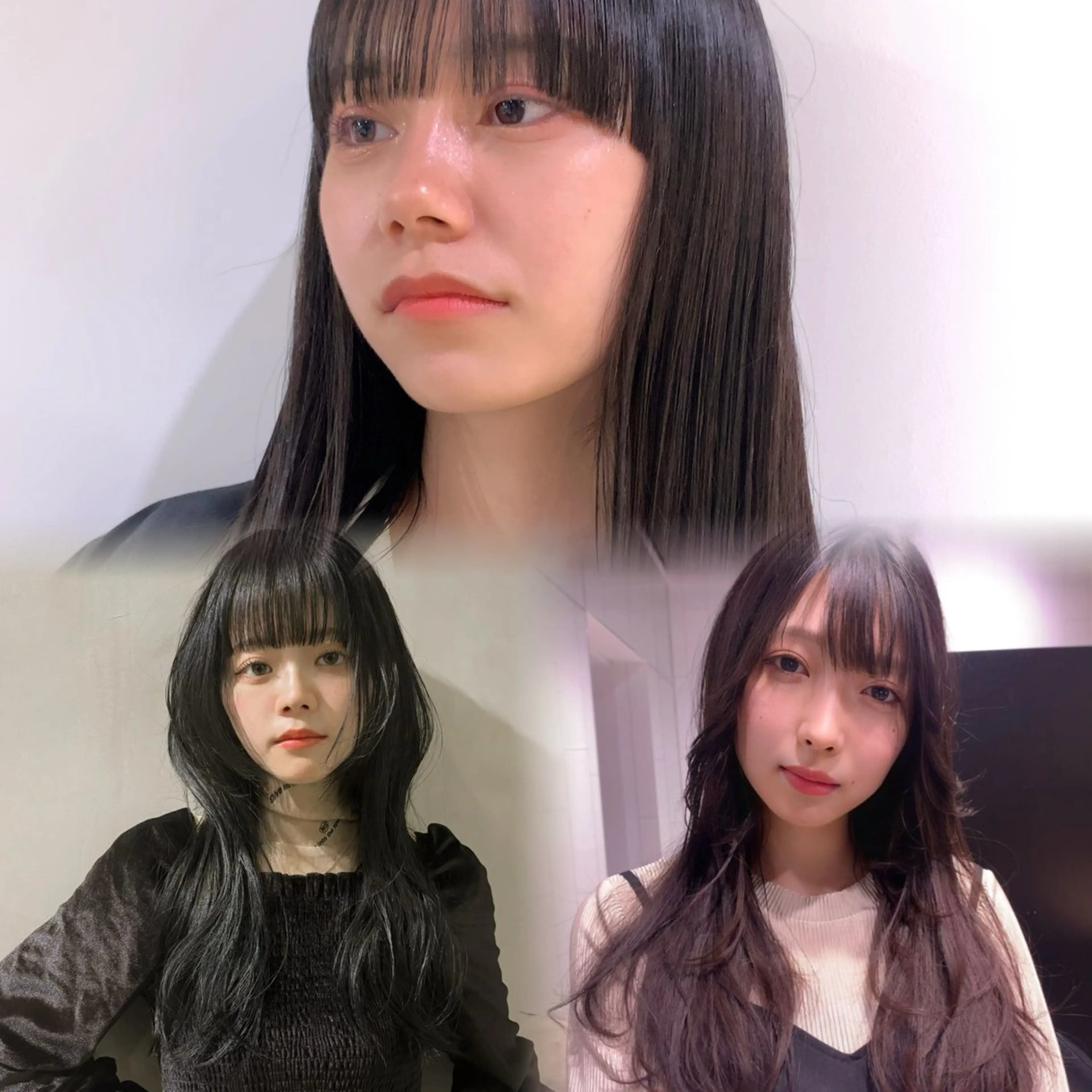 前髪カット✂️＋ケアカラー❣️＋超音波クイックトリートメント✨の写真