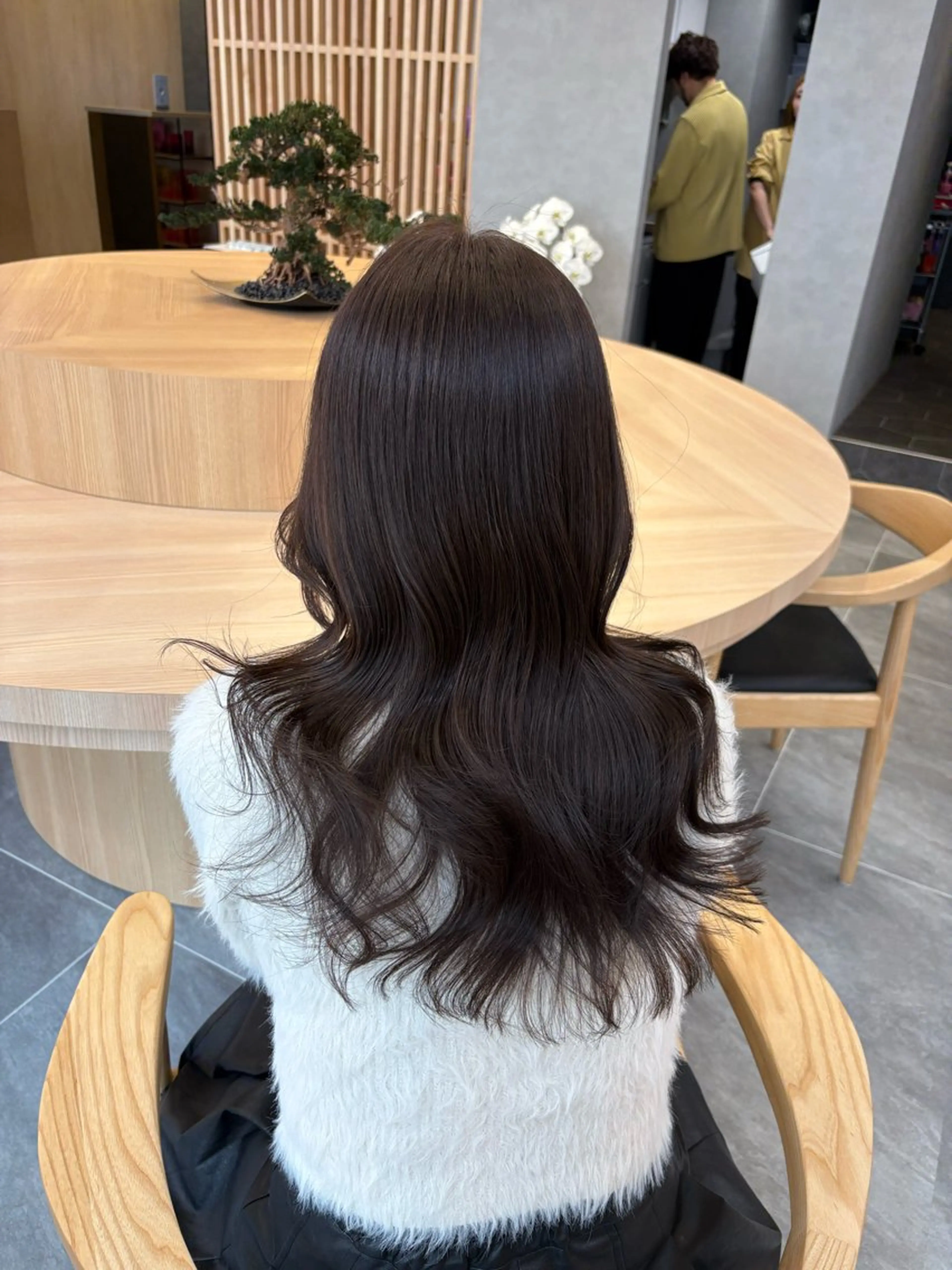 ロング カラー ヘアカラー トリートメント ヘッドスパ ヘアセット nana【艶髪】/ 顔まわり/縮毛矯正のヘアスタイル