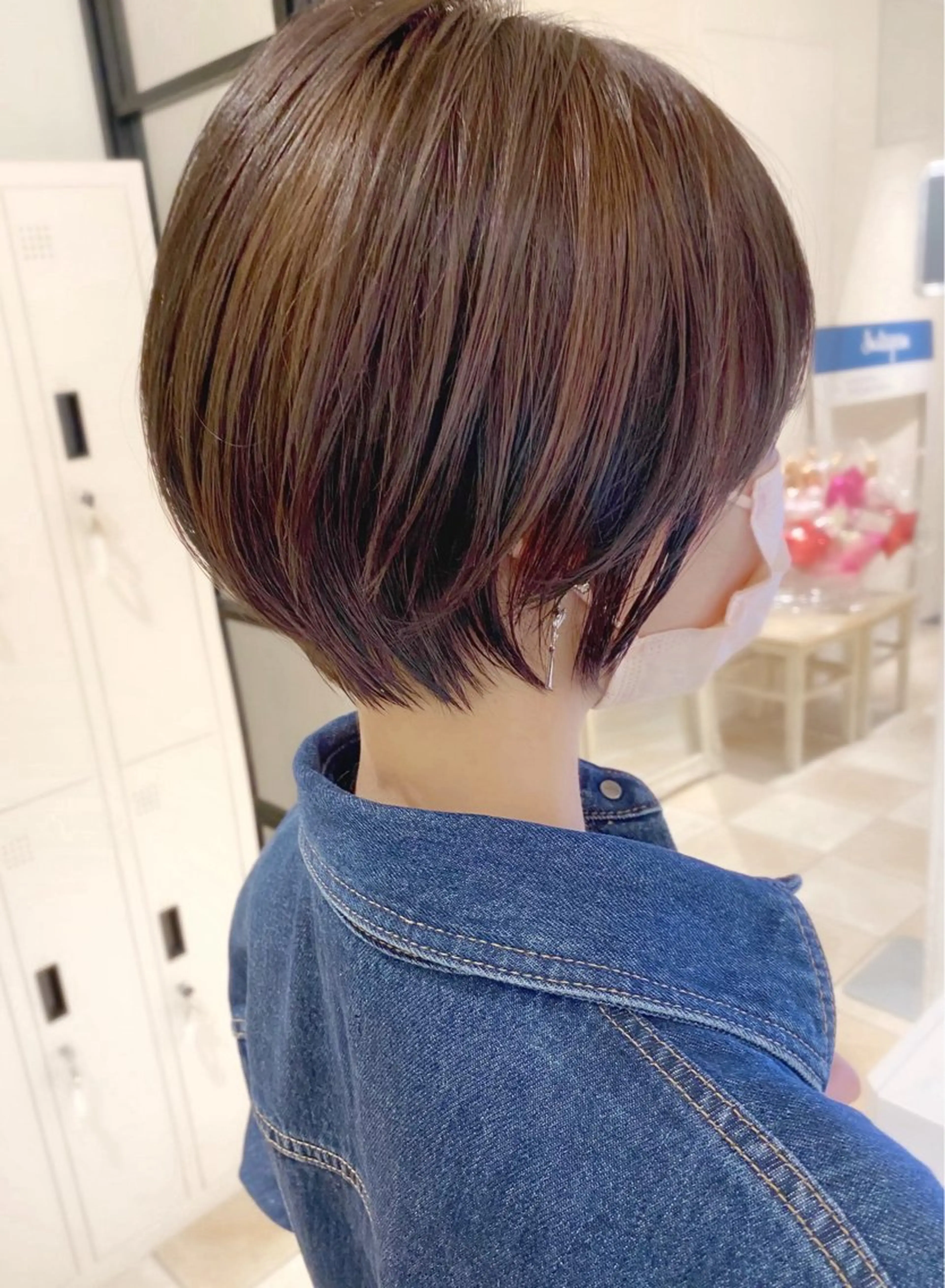 ショート カラー カット ヘアカラー トリートメント 💍新宿ショート 💍岩田莉奈のヘアスタイル