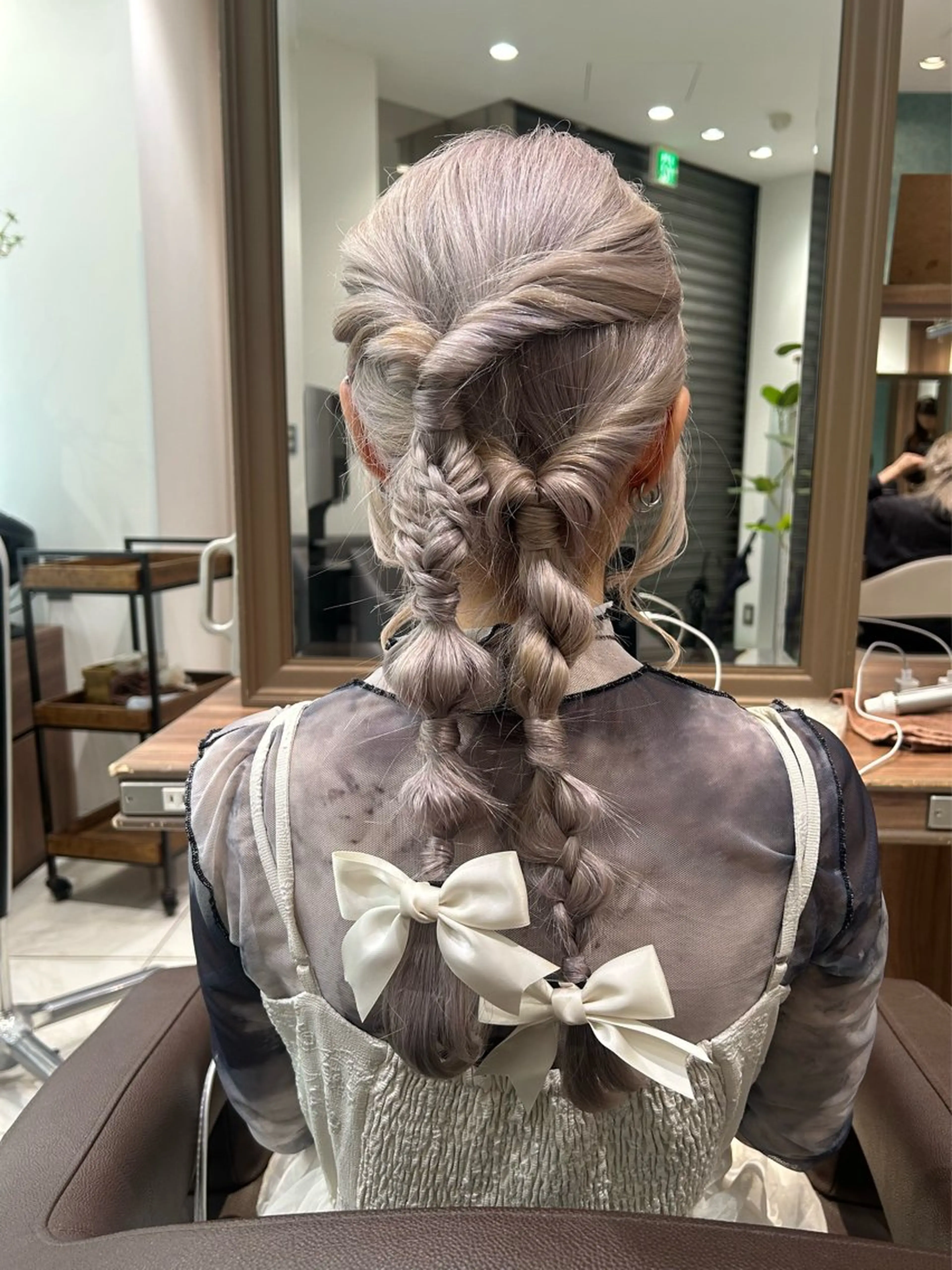 ロング ヘアアレンジ 結婚式・ブライダル ヘアセット リノ🦄韓国ヘア/縮 毛矯正/ash茗荷谷のヘアスタイル