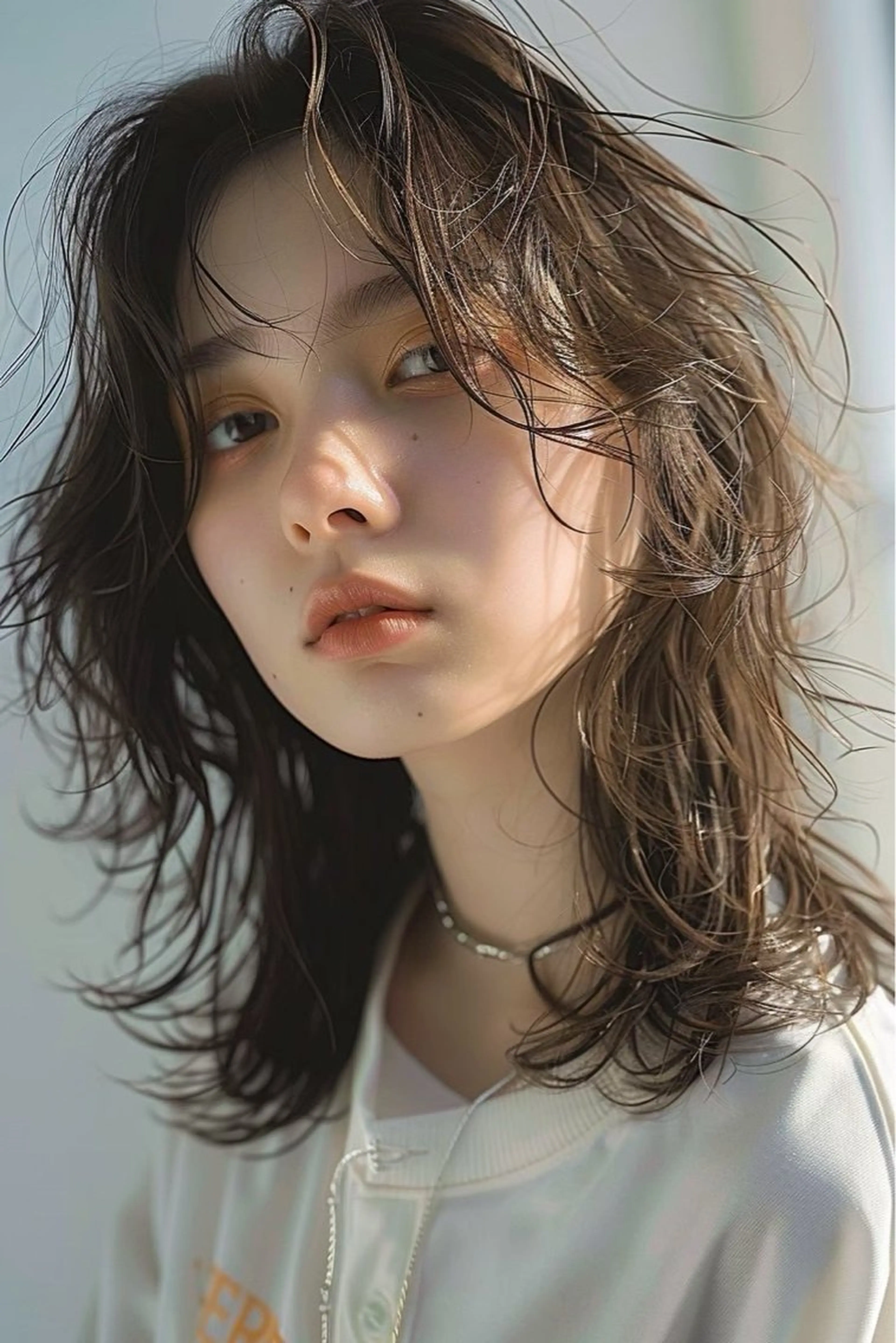 ロング パーマ 韓国風/透明感カラー 髪質改善/ayacaのヘアスタイル