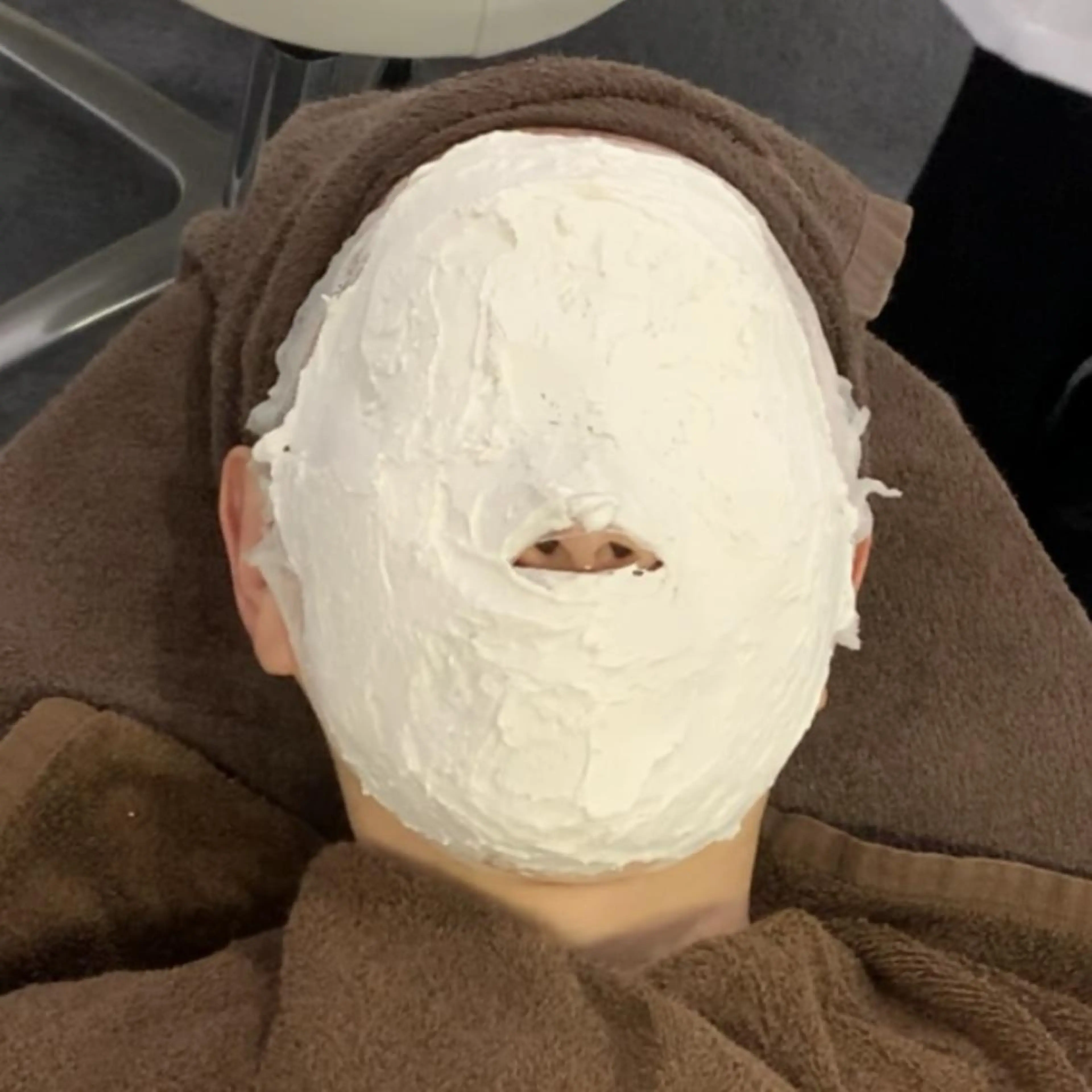 石膏パック美白ケア -Whitening Clay Pack-(透明感ケア60分コース)の写真