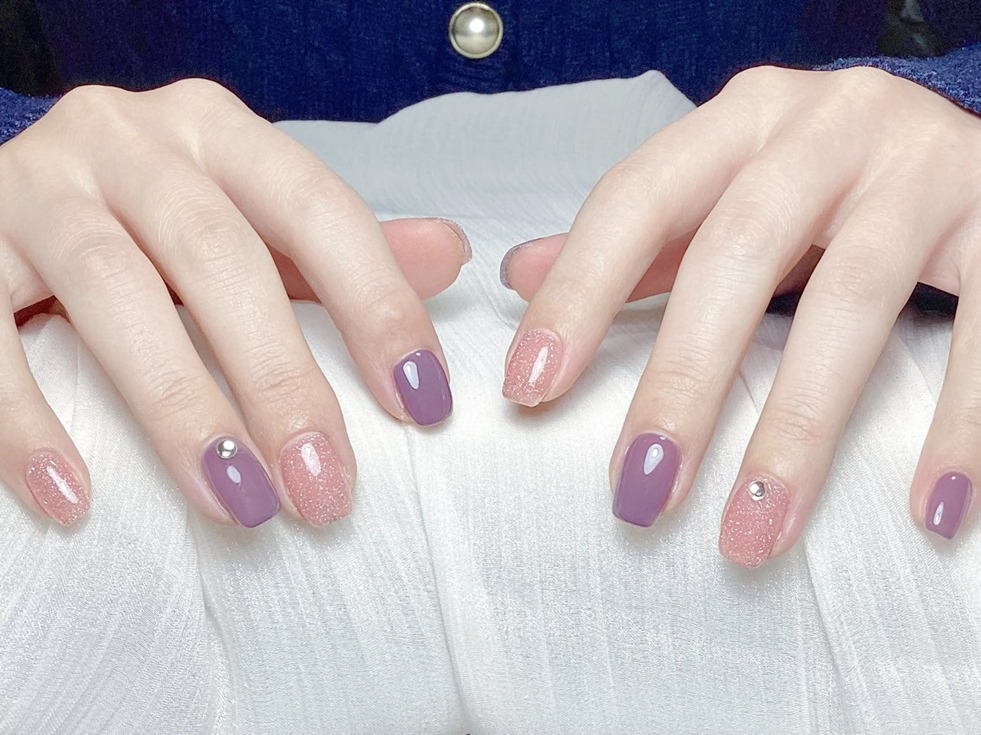 ネイル 長さ出し フレンチネイル グラデーション マグネットネイル マグネットフレンチ ハンドネイル ハンドケア ⭐️Dreamy Nail⭐️のネイルデザイン