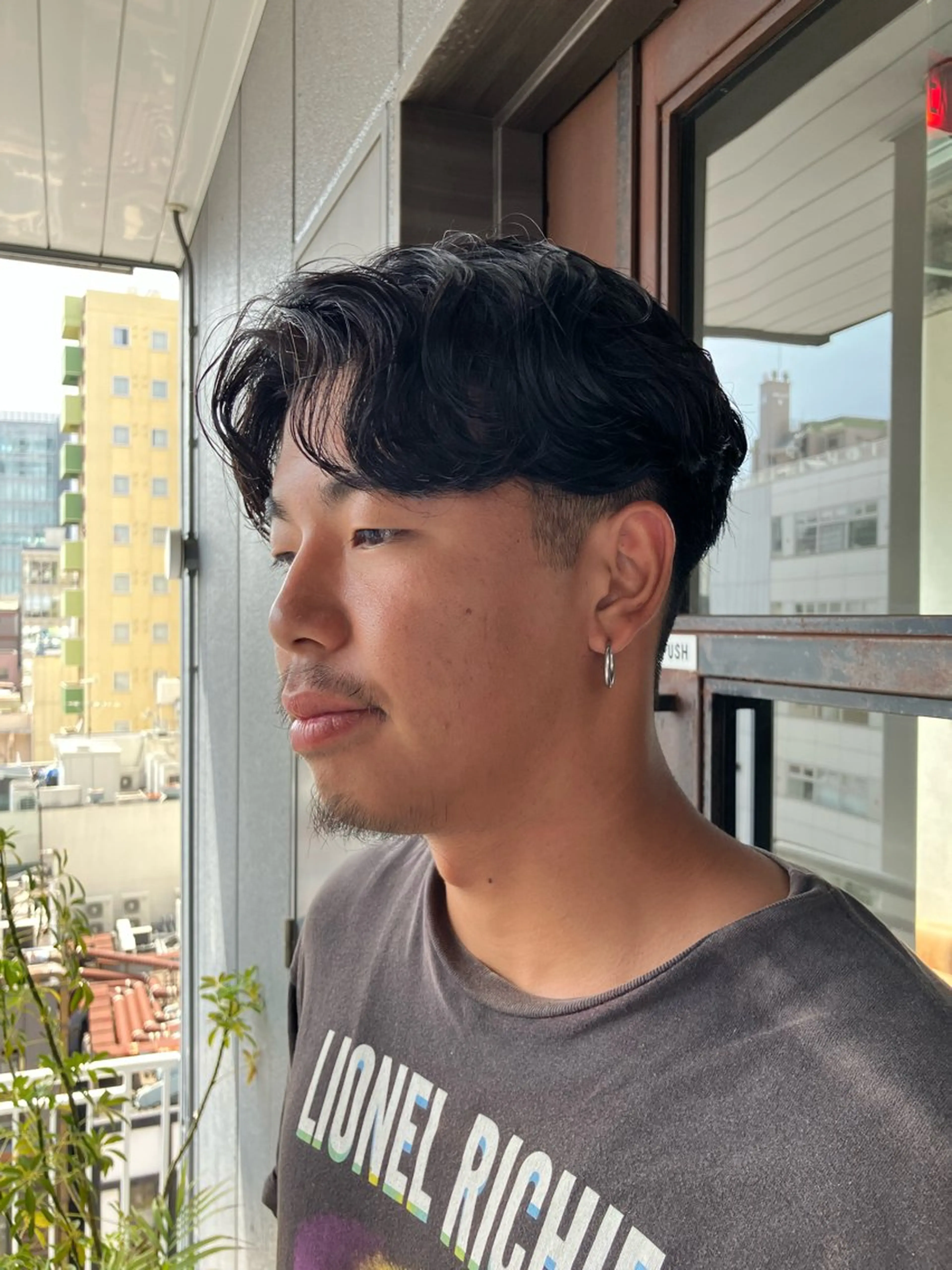 men's cut ＋ permの写真