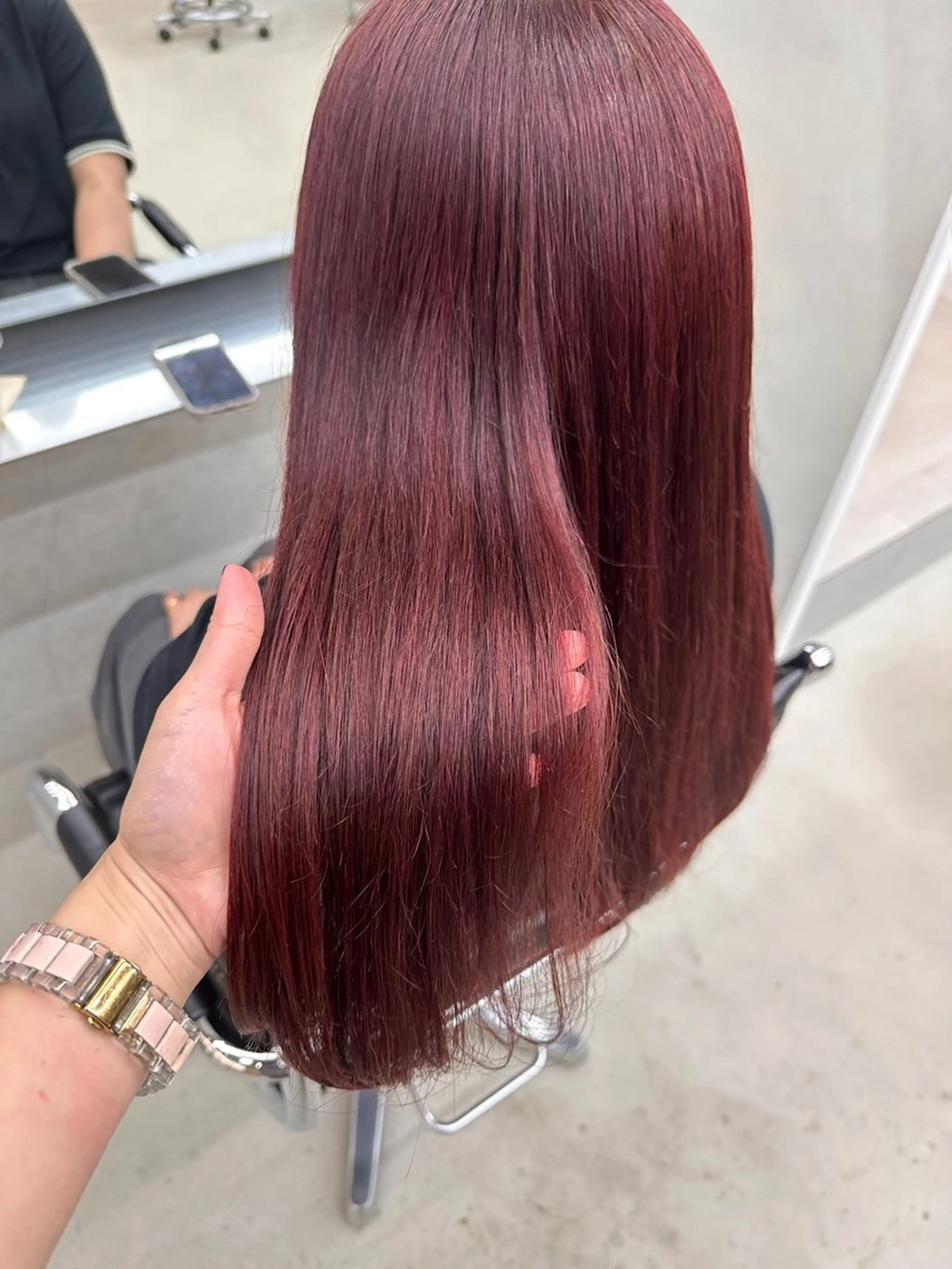ロング カラー 髪質改善 トリートメント カット ヘアカラー トリートメント 染谷 遥花のヘアスタイル