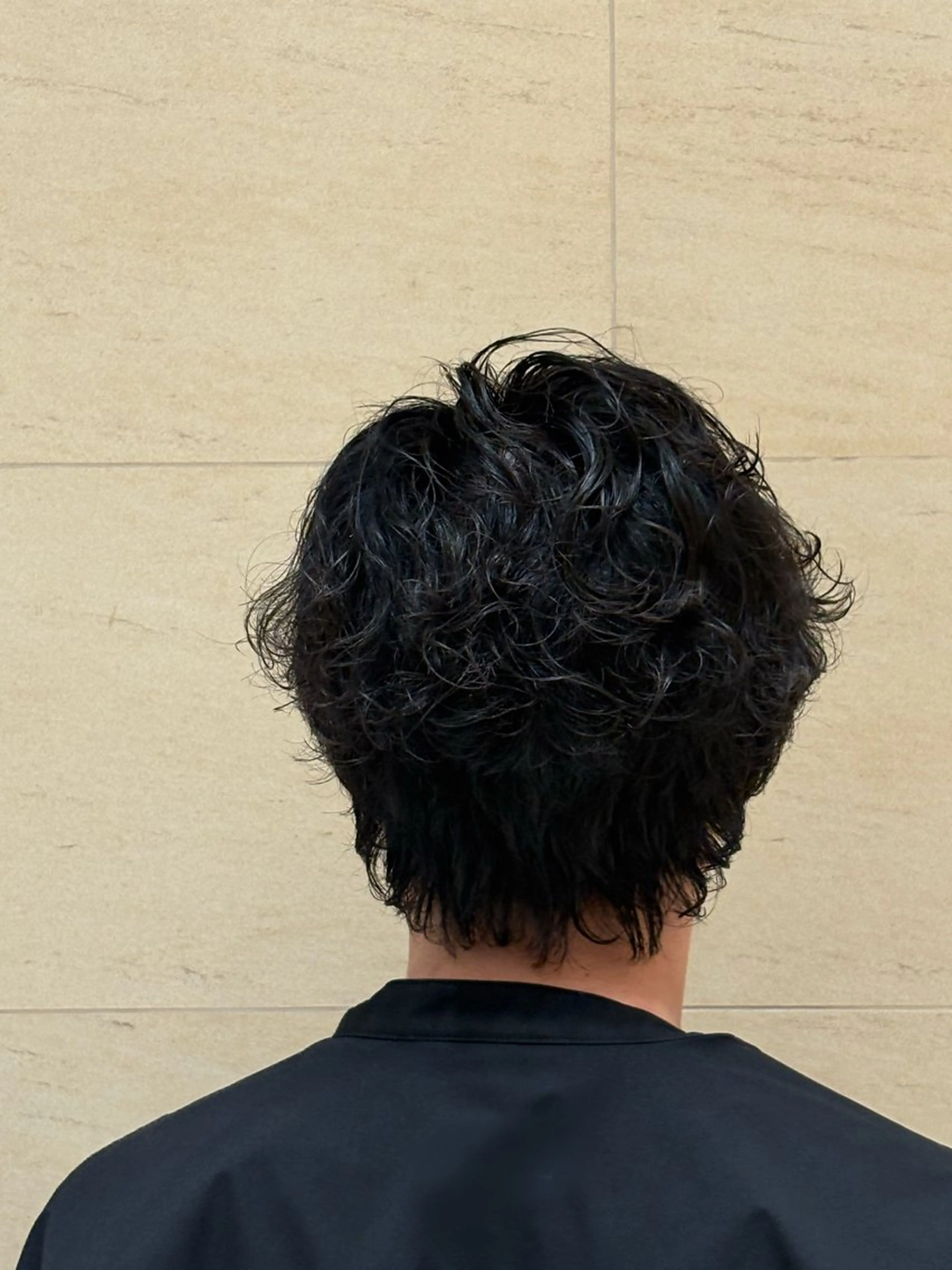 カット+パーマモデルの写真