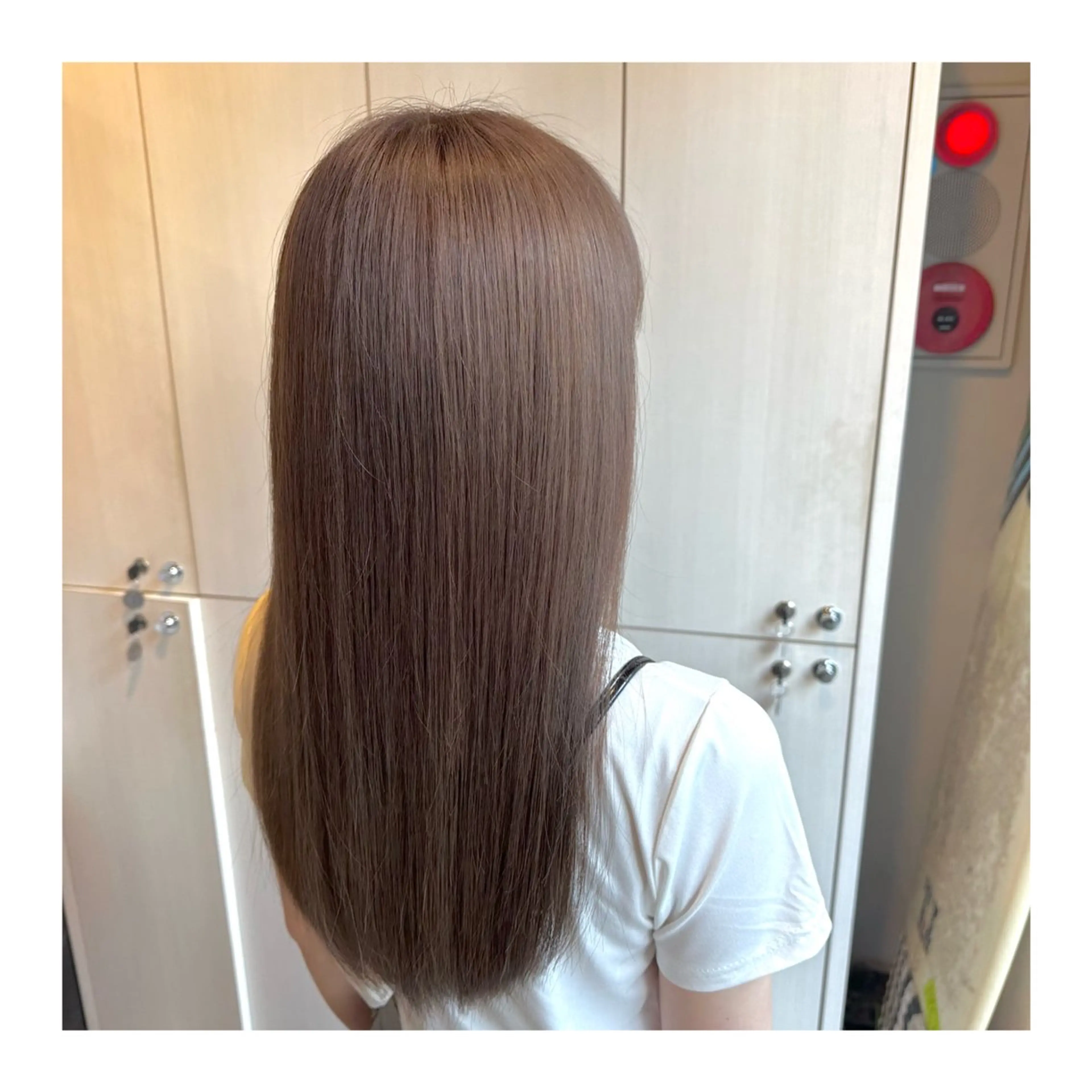 ロング カラー ヘアカラー あべ ゆうかのヘアスタイル