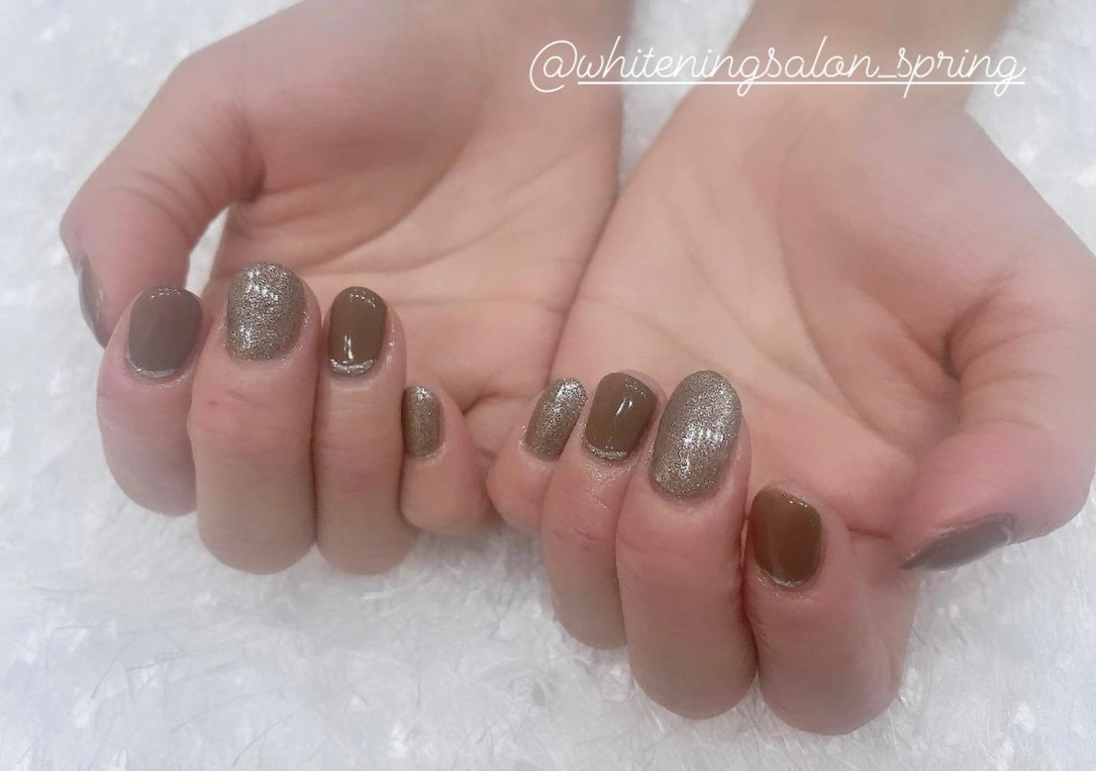 ネイル ブラウン Nakao Hitomiのネイルデザイン