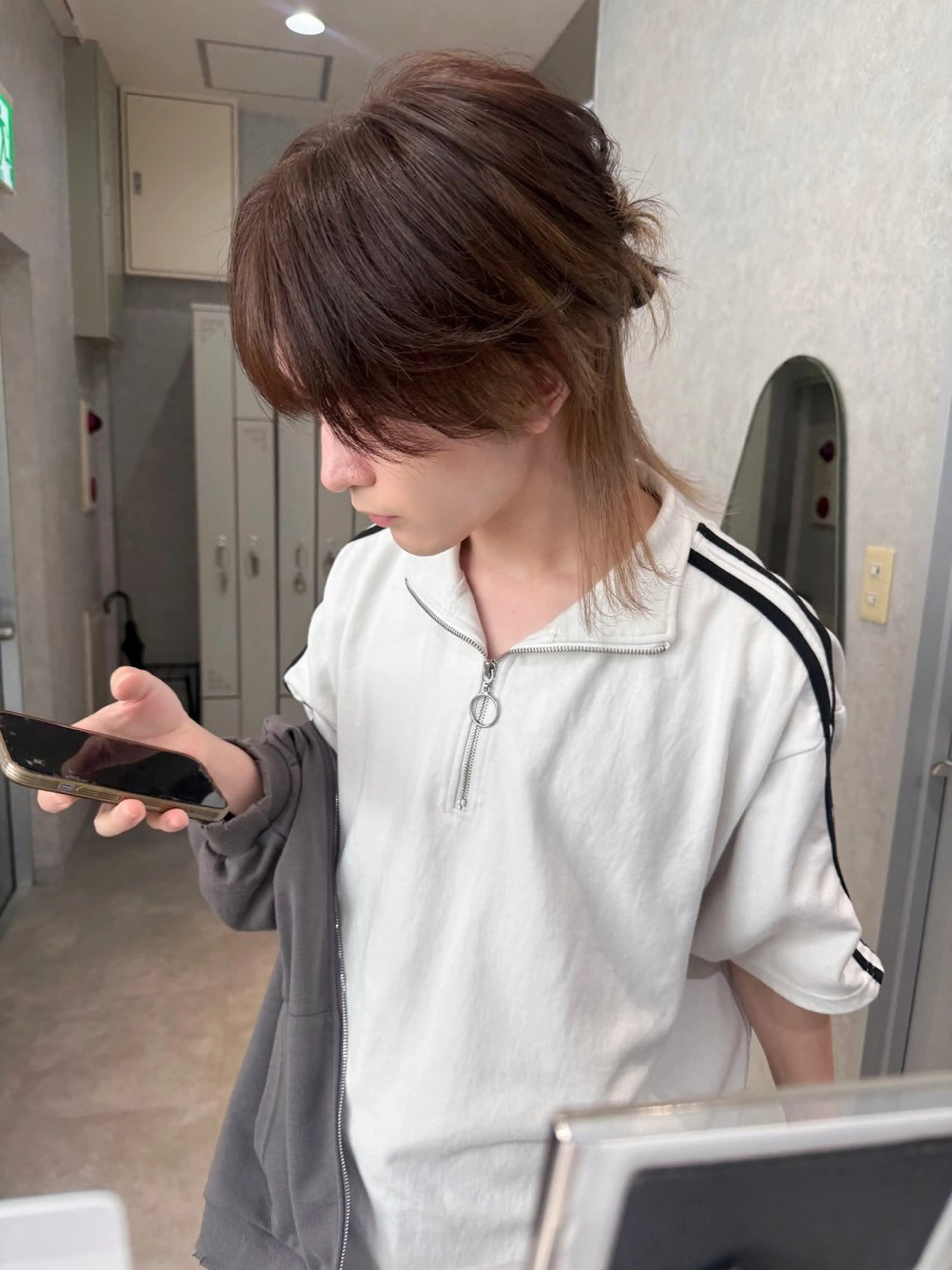 ミディアム カラー パーマ ヘアアレンジ メンズ カット ヘアカラー メンズZina代表 田端 麗治のヘアスタイル