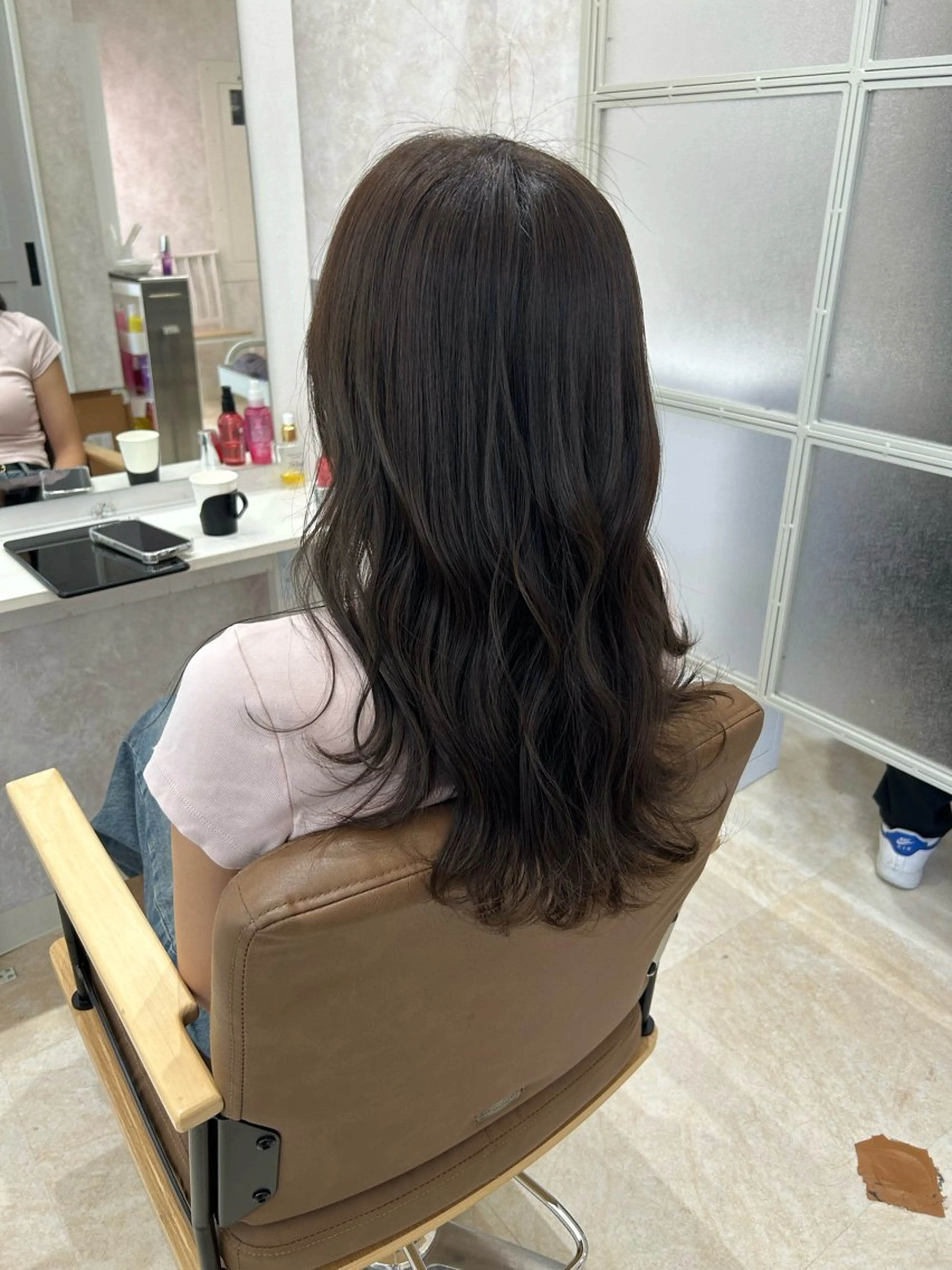 セミロング カラー ヘアカラー トリートメント 💙まこと💙艶々 カラー(Rico)のヘアスタイル