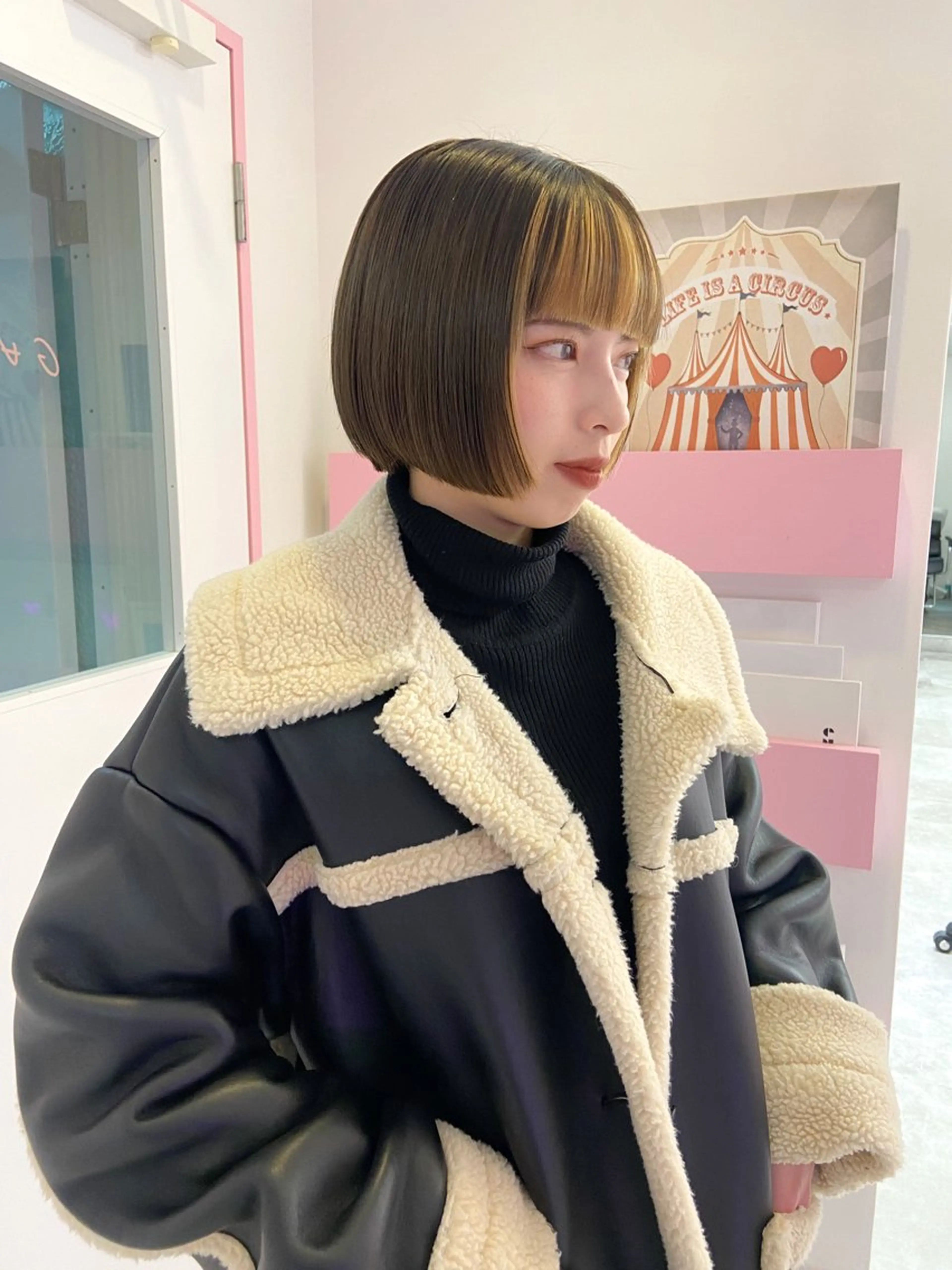ショート ボブ ショートヘア 似合わせ暖色のプロ/ ニュアンスカラー🍊のヘアスタイル