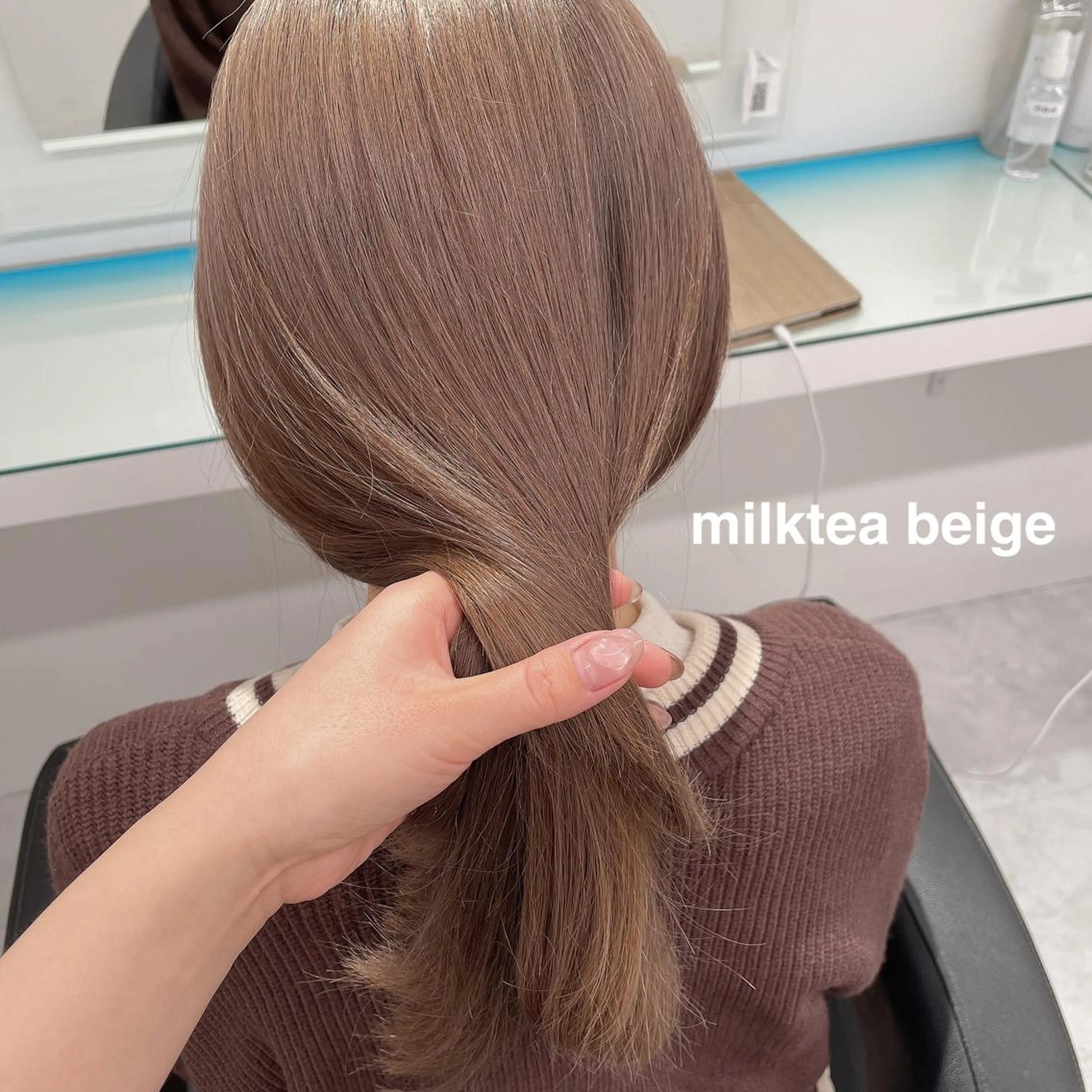 セミロング カラー ヘアカラー 💗🤍透明感カラー 🤍💗kanonのヘアスタイル