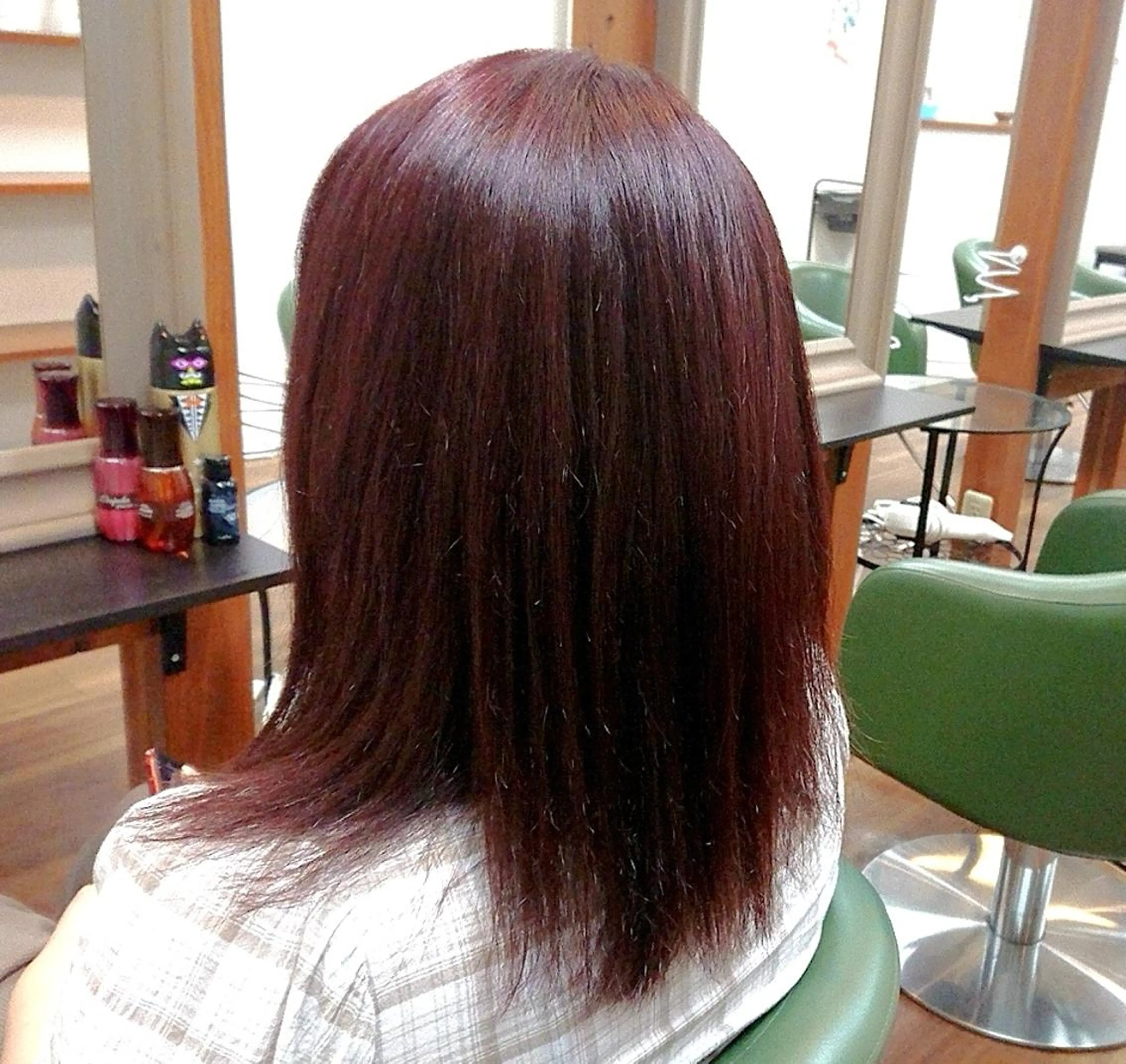 セミロング カット ヘアカラー トリートメント 渡辺 康行のヘアスタイル