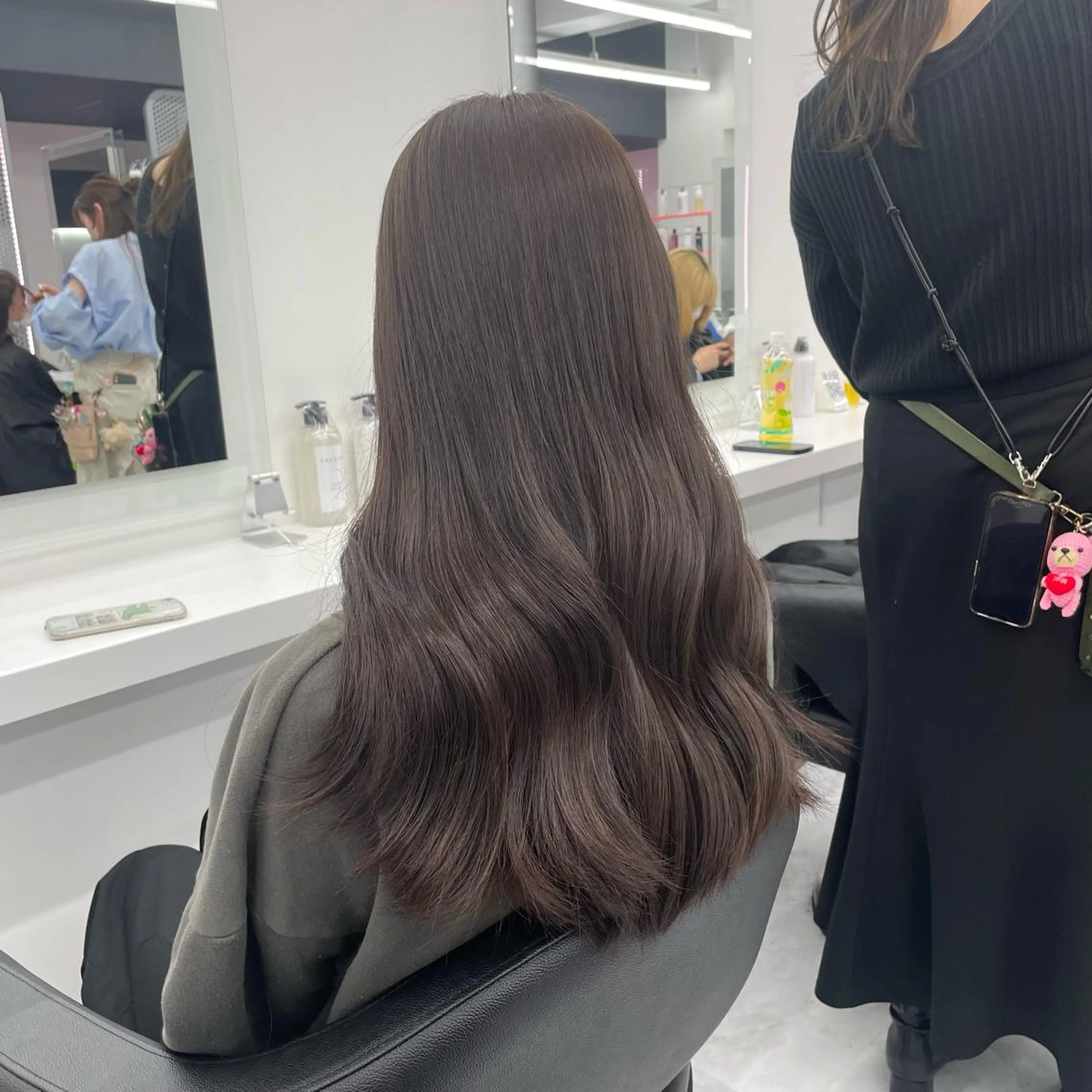 セミロング ヘアカラー トリートメント ヘアセット GO TODAY SHAiR SALON所属・🤍韓国トレンド ヘア🤍miku🤍のヘアスタイル