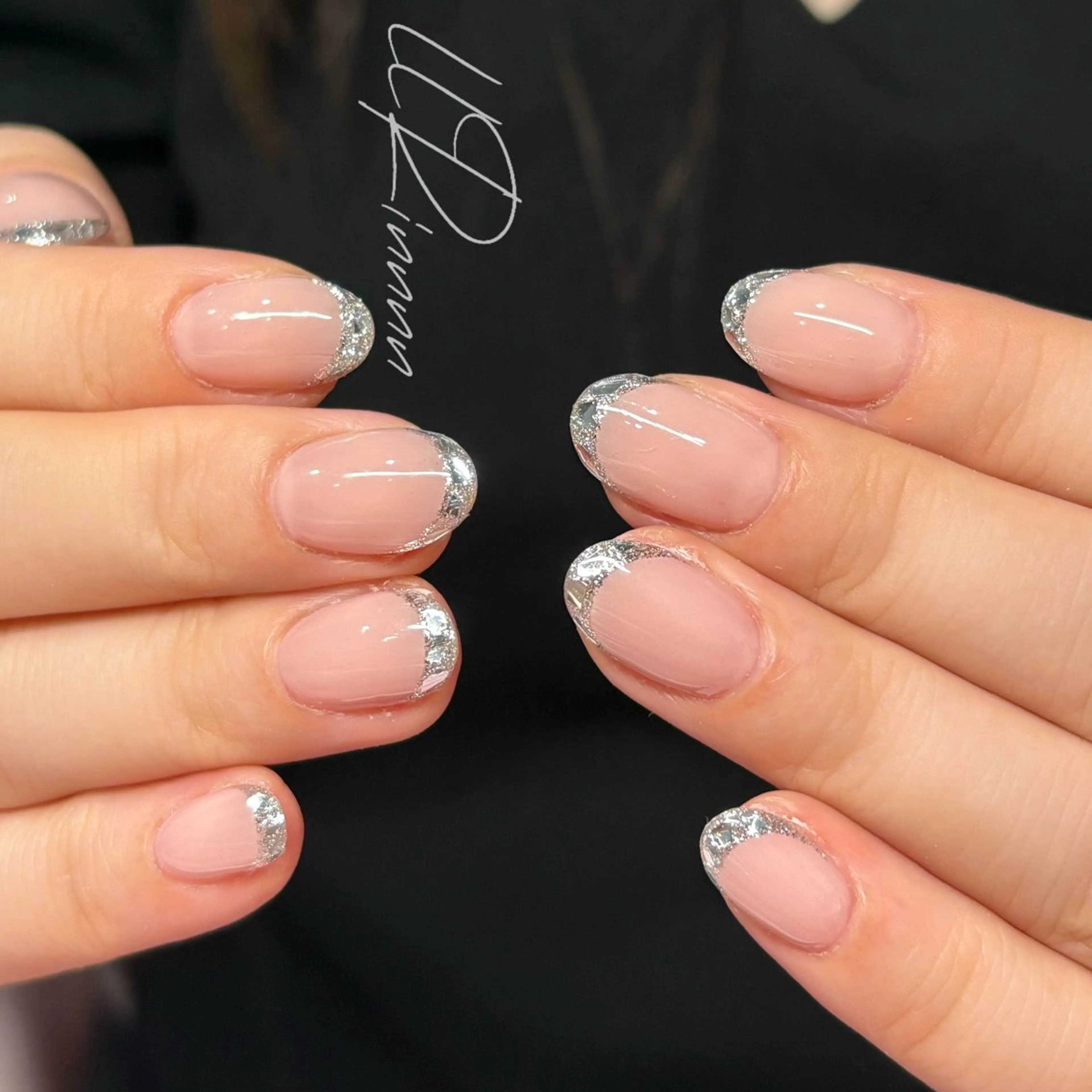 ネイル フレンチネイル ガラスフレンチ ハンドネイル ハンドケア salon tialaのネイルデザイン