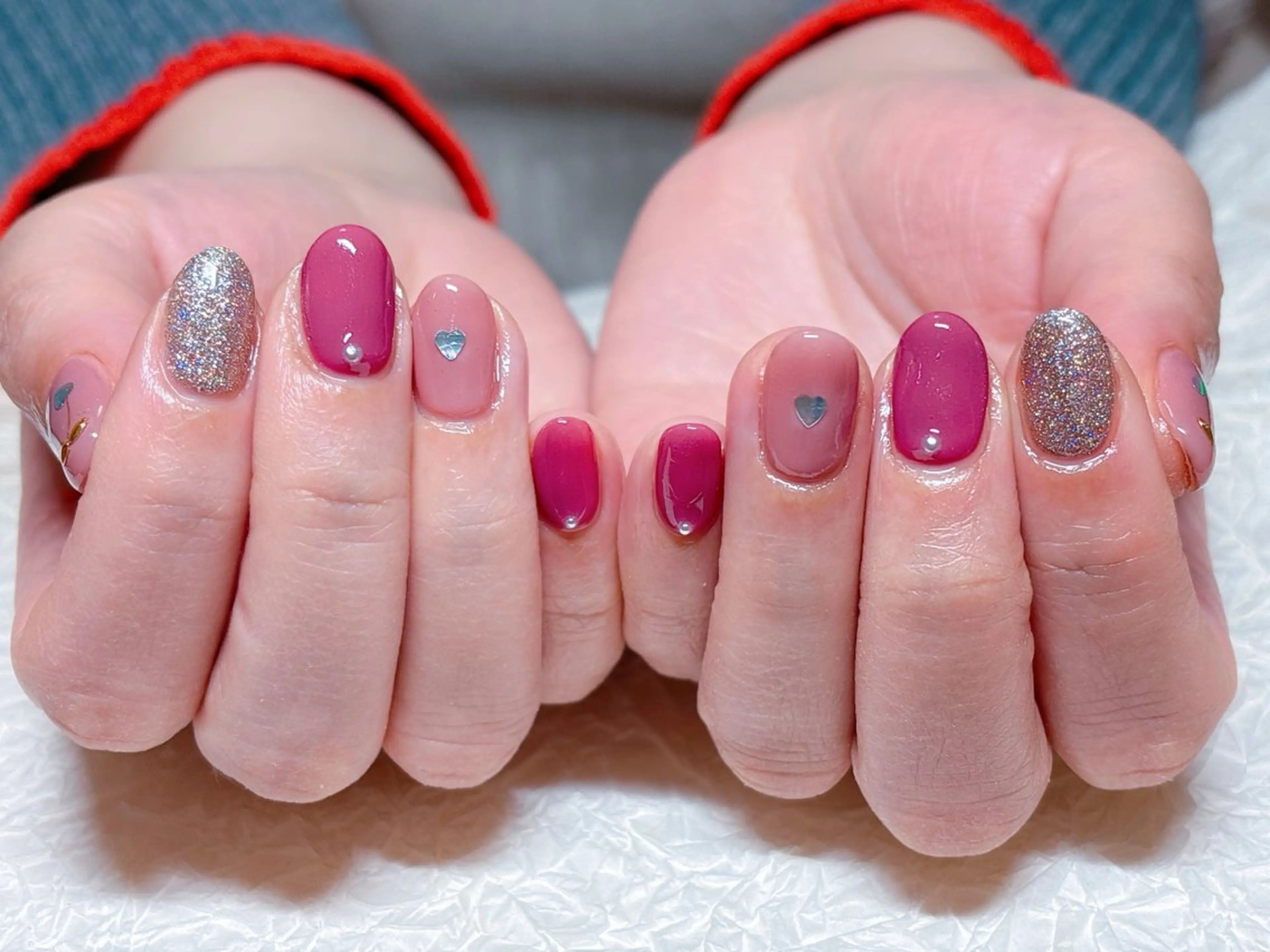 ネイル アートネイル オーロラネイル チークネイル フラッシュネイル フットネイル ハンドネイル ゆ か_Nails💫のネイルデザイン