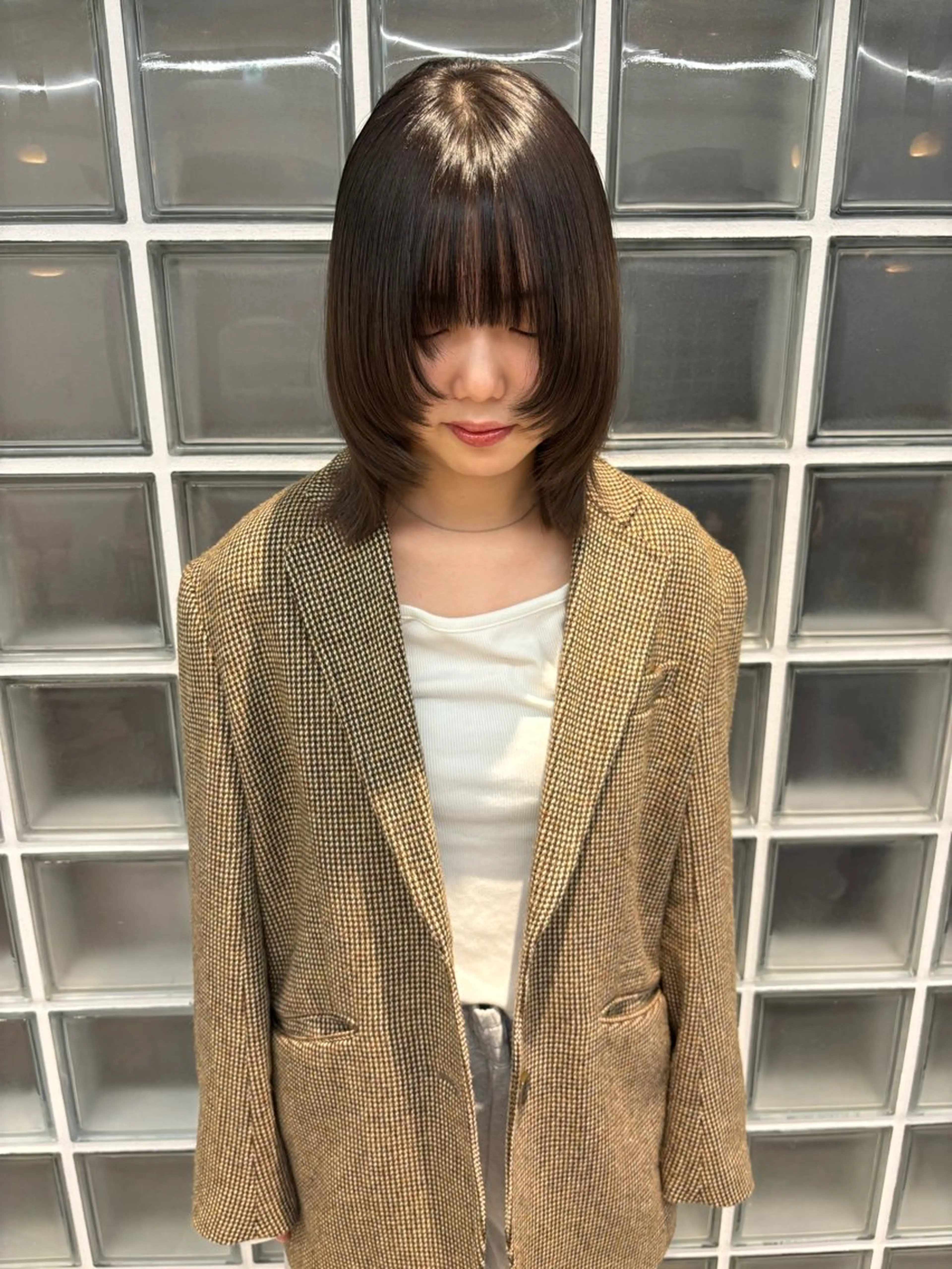 ミディアム げんば ななのヘアスタイル