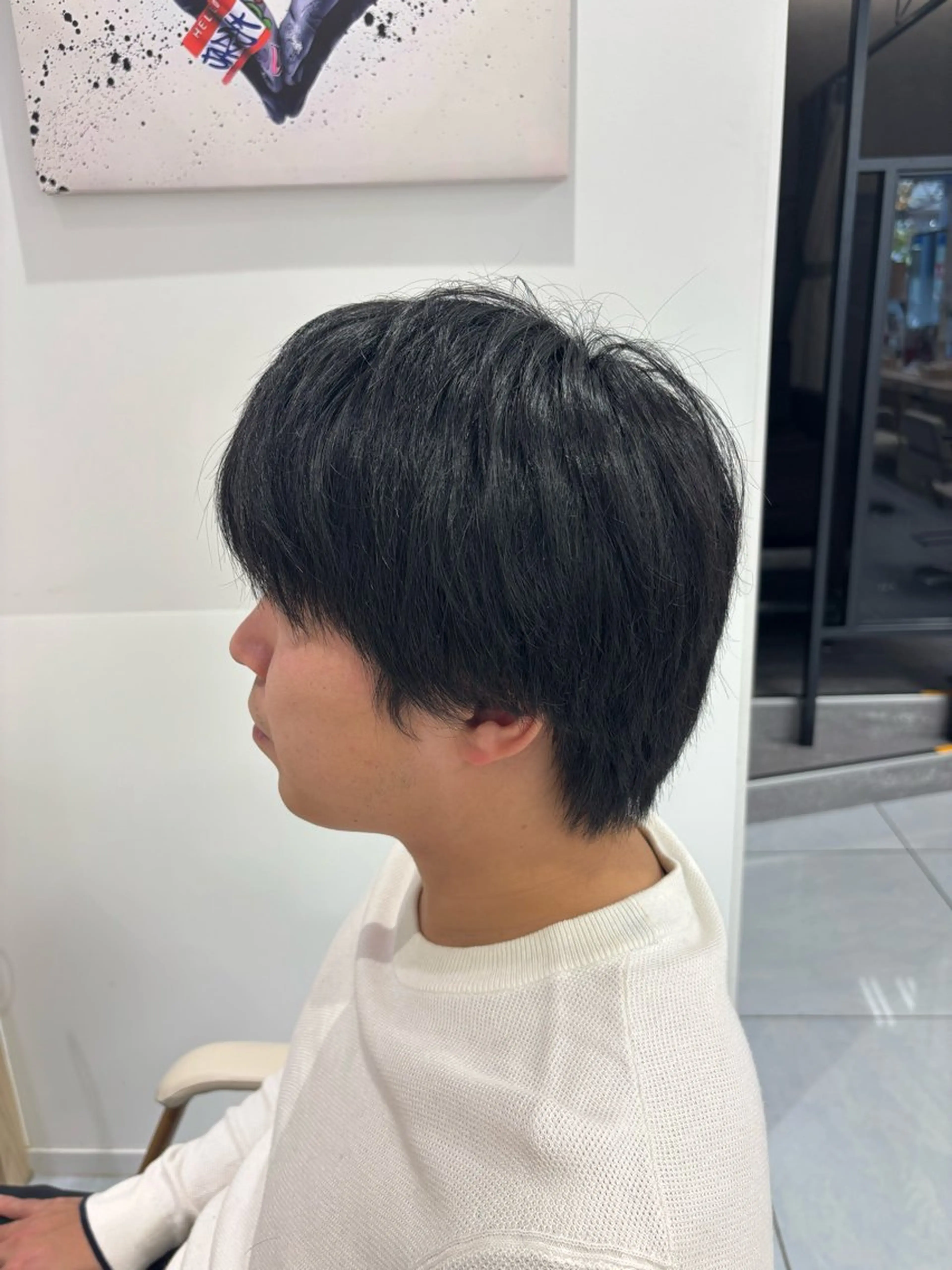メンズ カルマパーマ メンズ韓国風 メンズパーマ メンズツイストパーマ 波巻きパーマ カット メンズ特化透明感 ブリーチカラー/りんのヘアスタイル