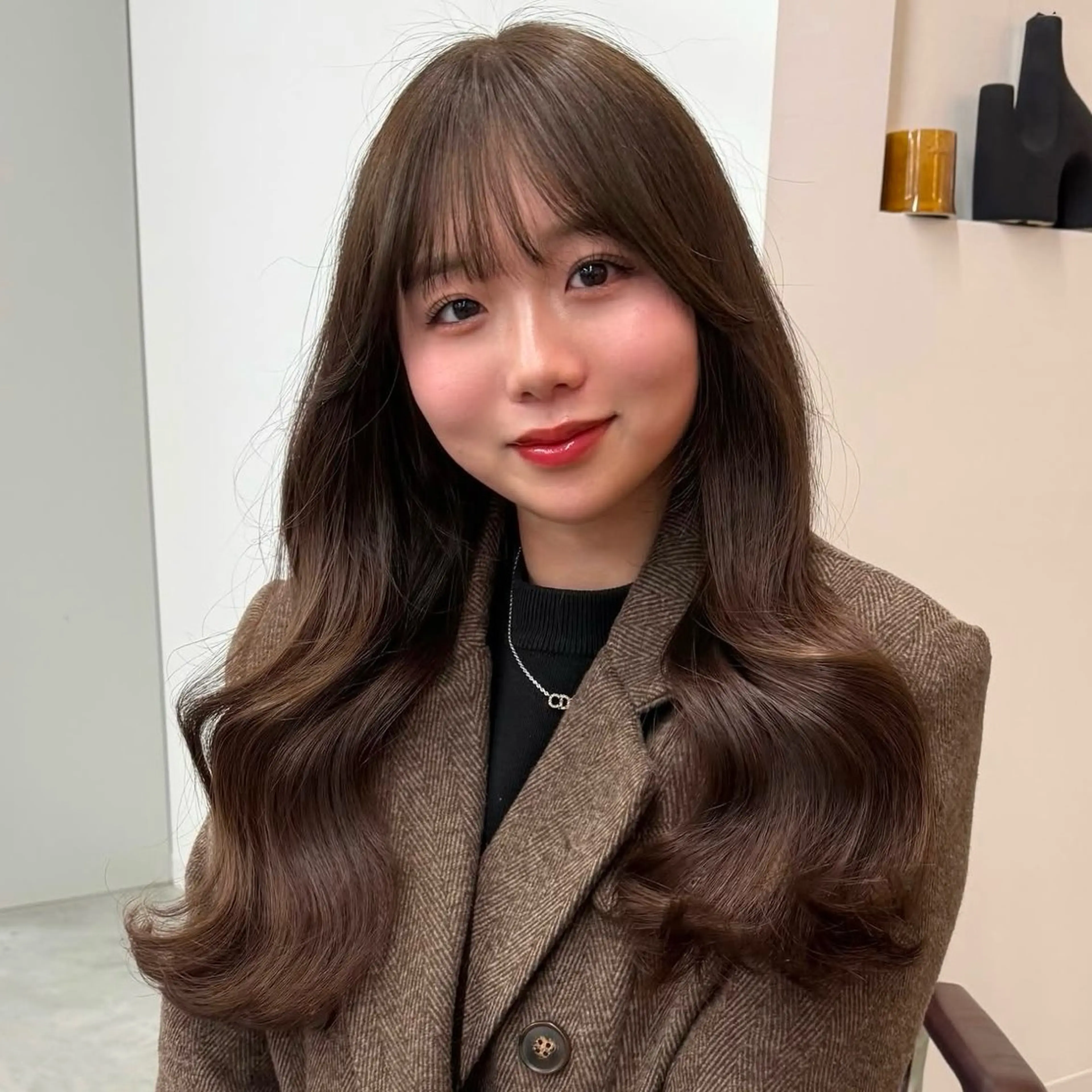 セミロング カット ヘアカラー トリートメント ブリーチ/ハイトーン ダブルカラー/川上のヘアスタイル