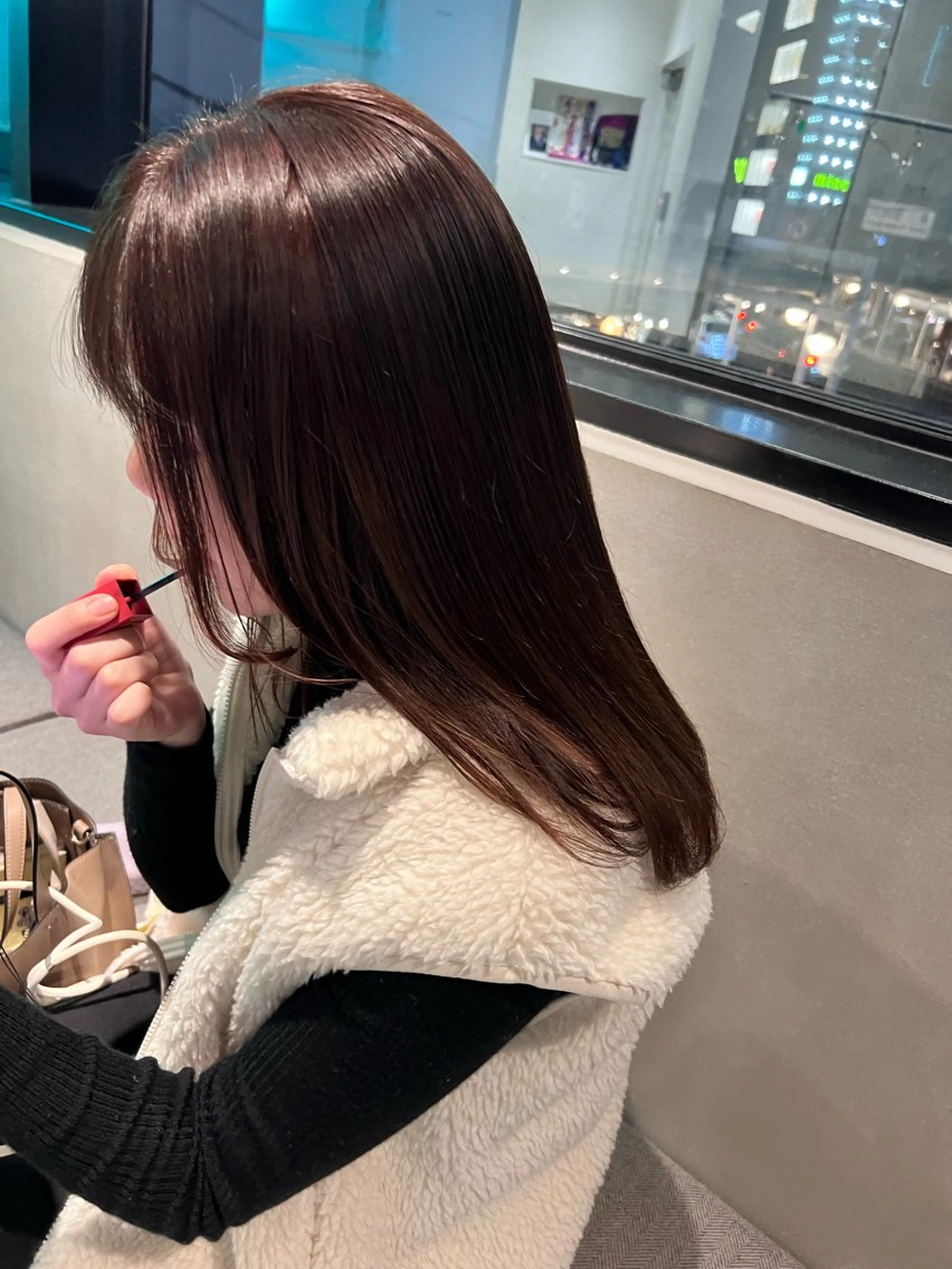 セミロング カラー カット ヘアカラー トリートメント 🌐👽フクイ キララ🌎💎のヘアスタイル