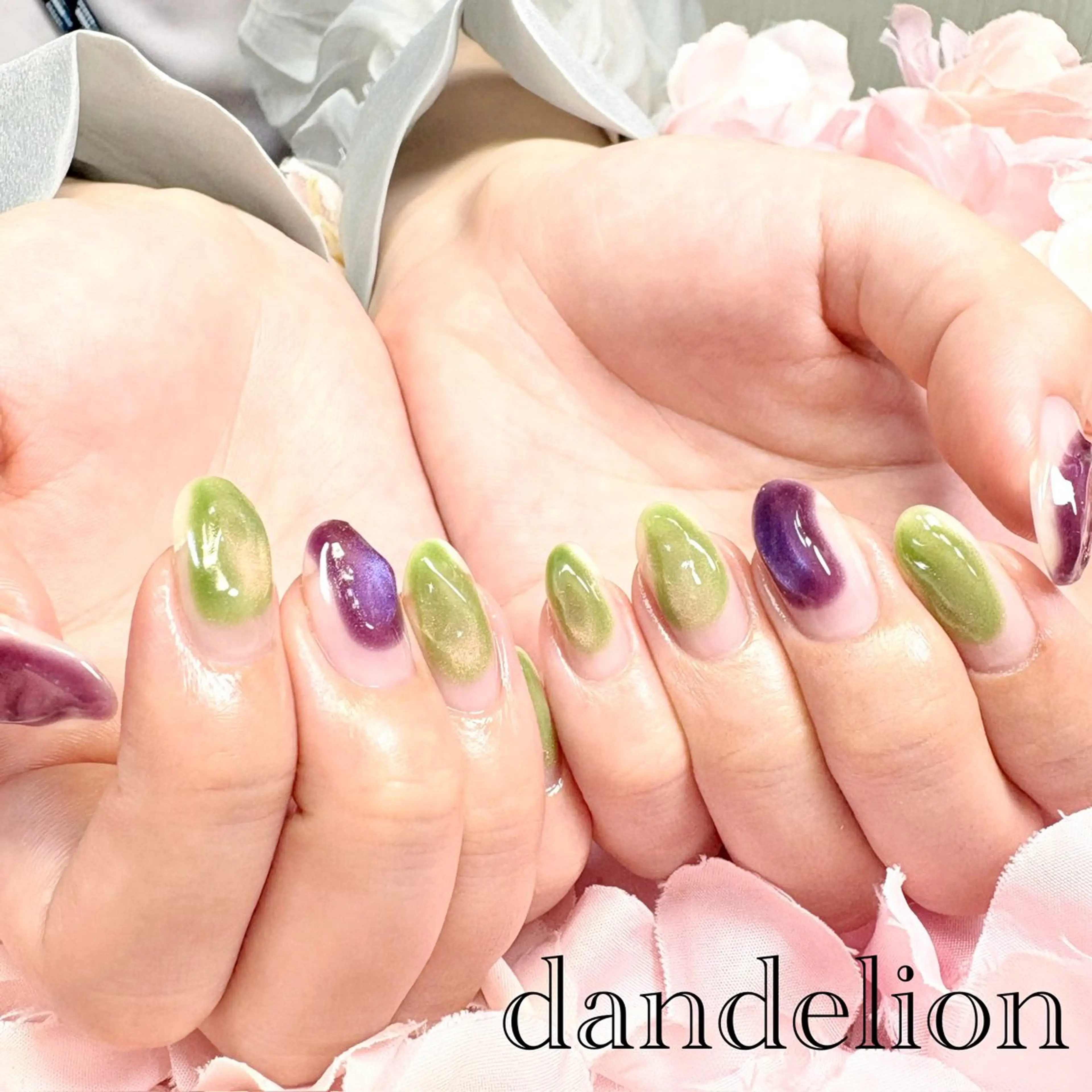 ネイル ハンドネイル ハンドケア dandelion ダンデライオンのネイルデザイン