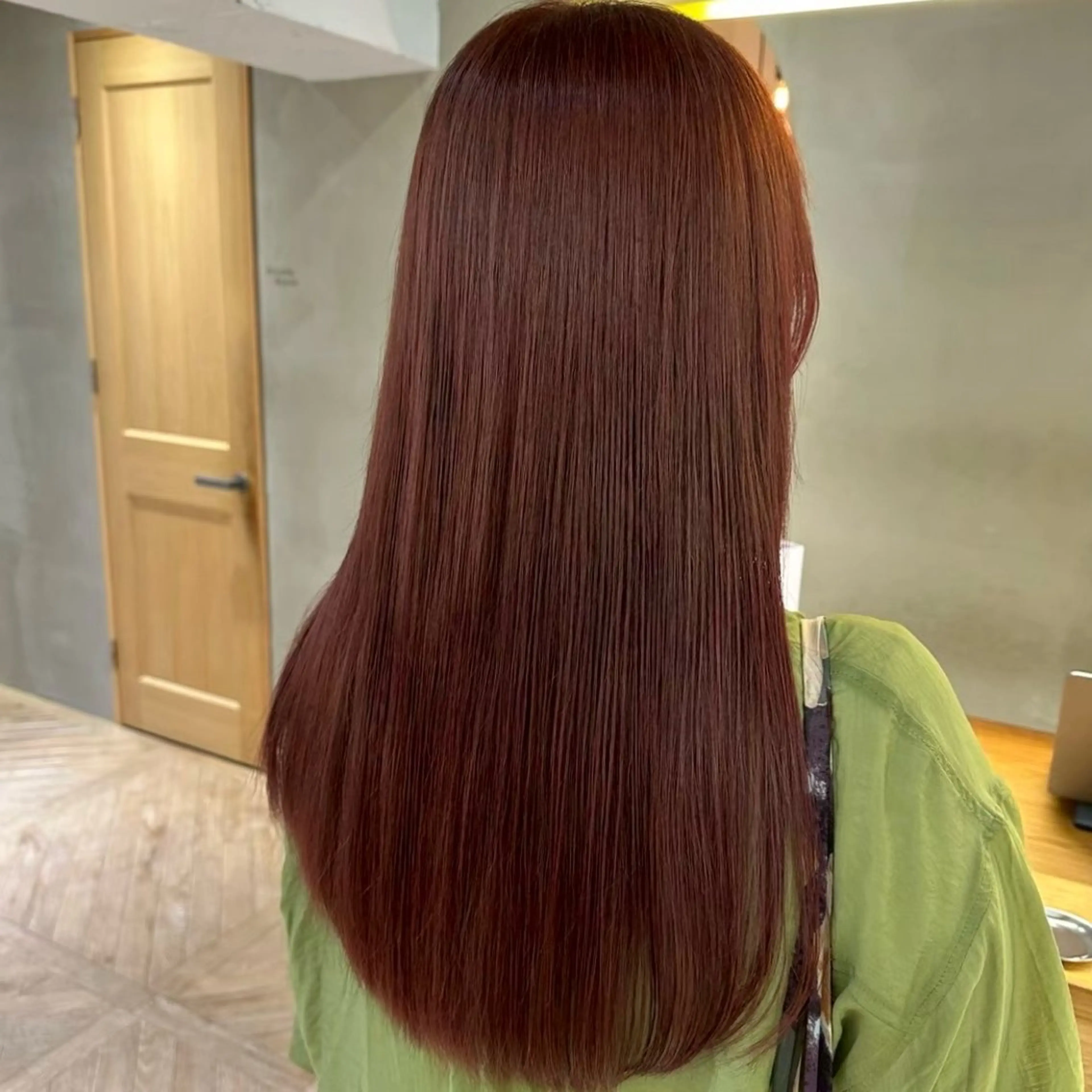 ロング カラー 透明感カラー カット ヘアカラー トリートメント 暖色カラー/顔まわり /mao🎀のヘアスタイル