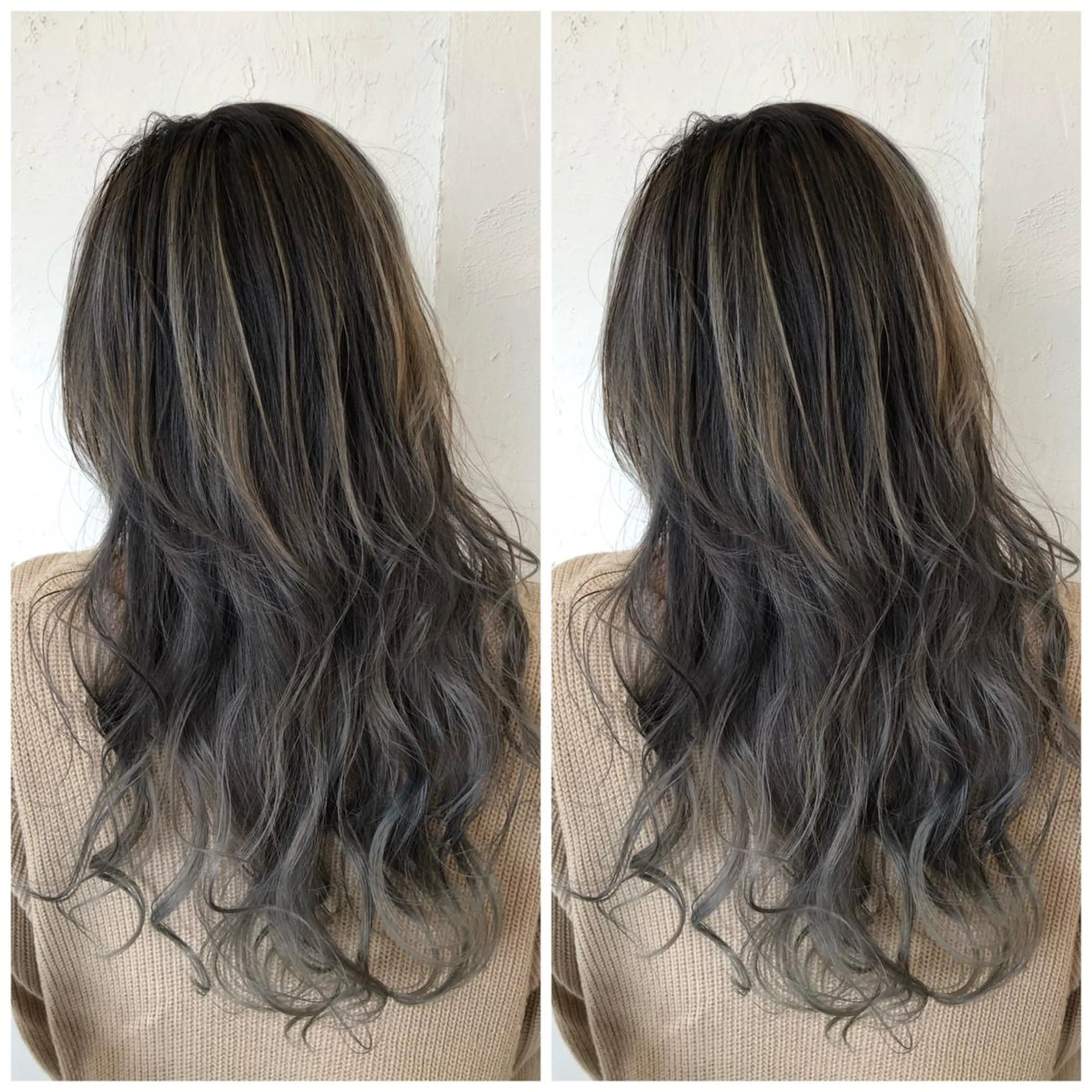 カラー グレージュ ハイトーンカラー ハイトーングレージュ バレイヤージュカラー 特化美容師✨星皓太のヘアスタイル