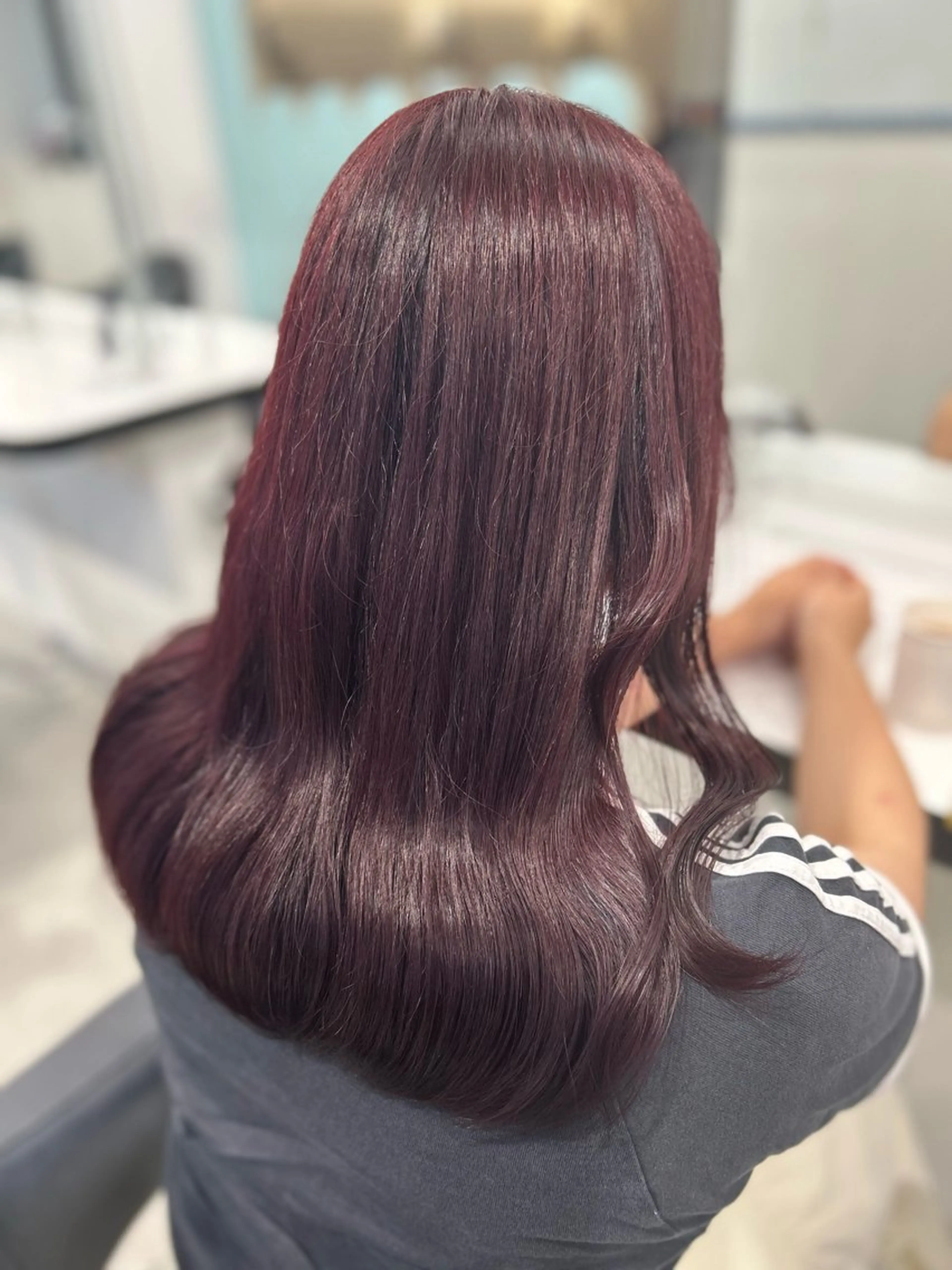 ロング 韓国レディヘア🤍 暗髪🤍miraiのヘアスタイル