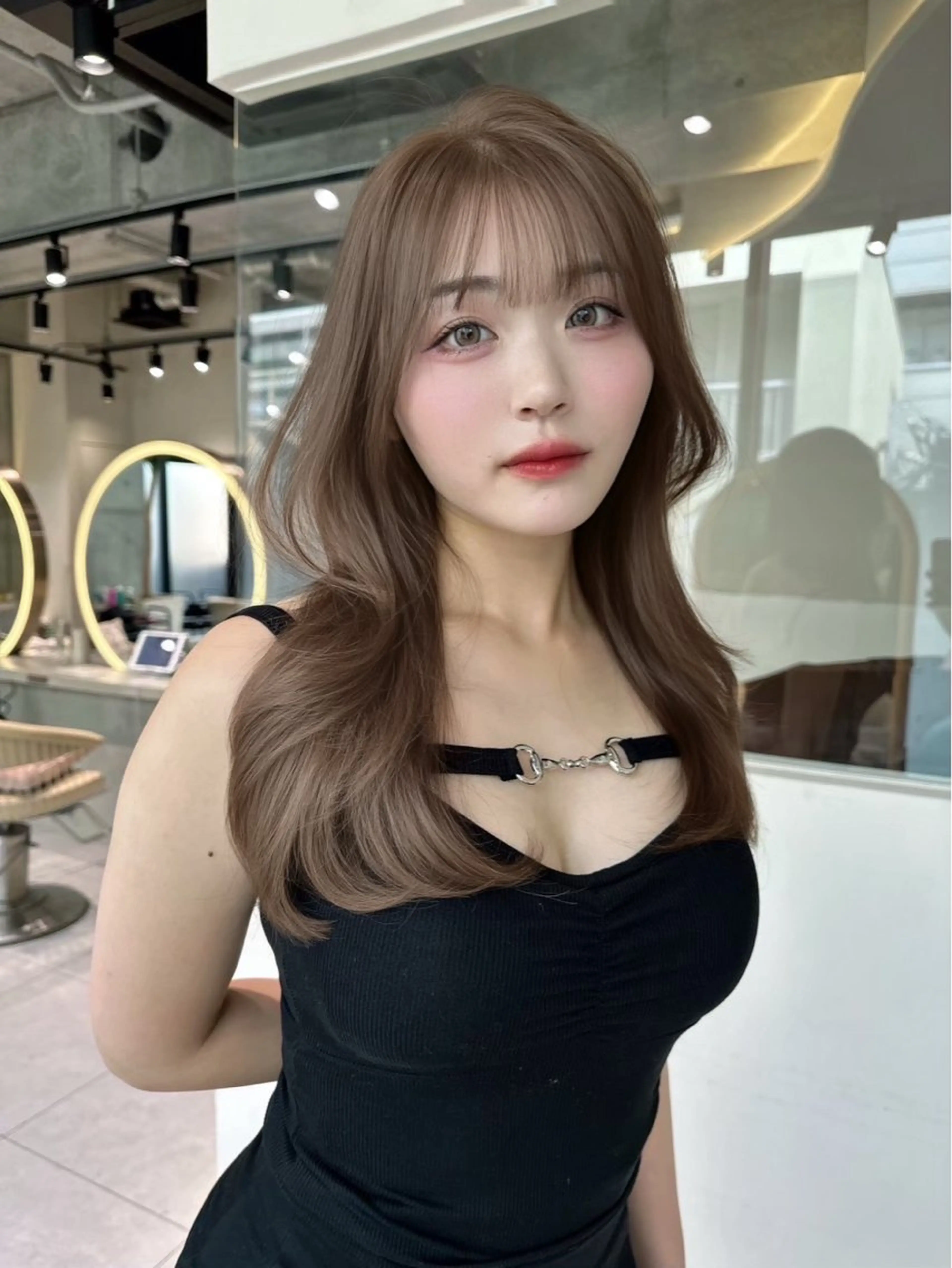 セミロング カラー レイヤーカット Lond  ulu所属・ハセ / lond uluのヘアスタイル