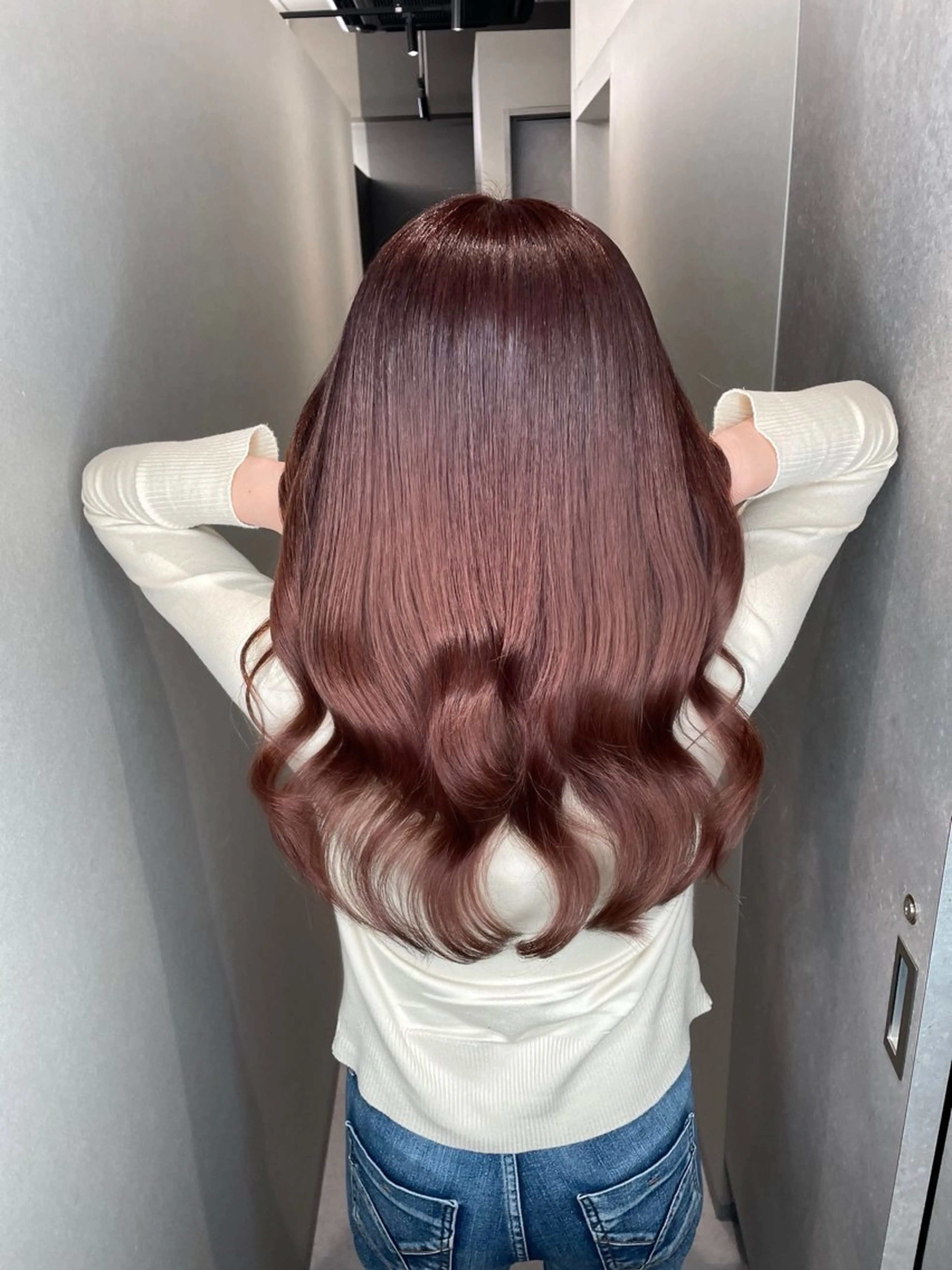 セミロング カラー 透明感カラー 髪質改善 ヘアカラー トリートメント BOOTH share saron所属・今井 勝也のヘアスタイル