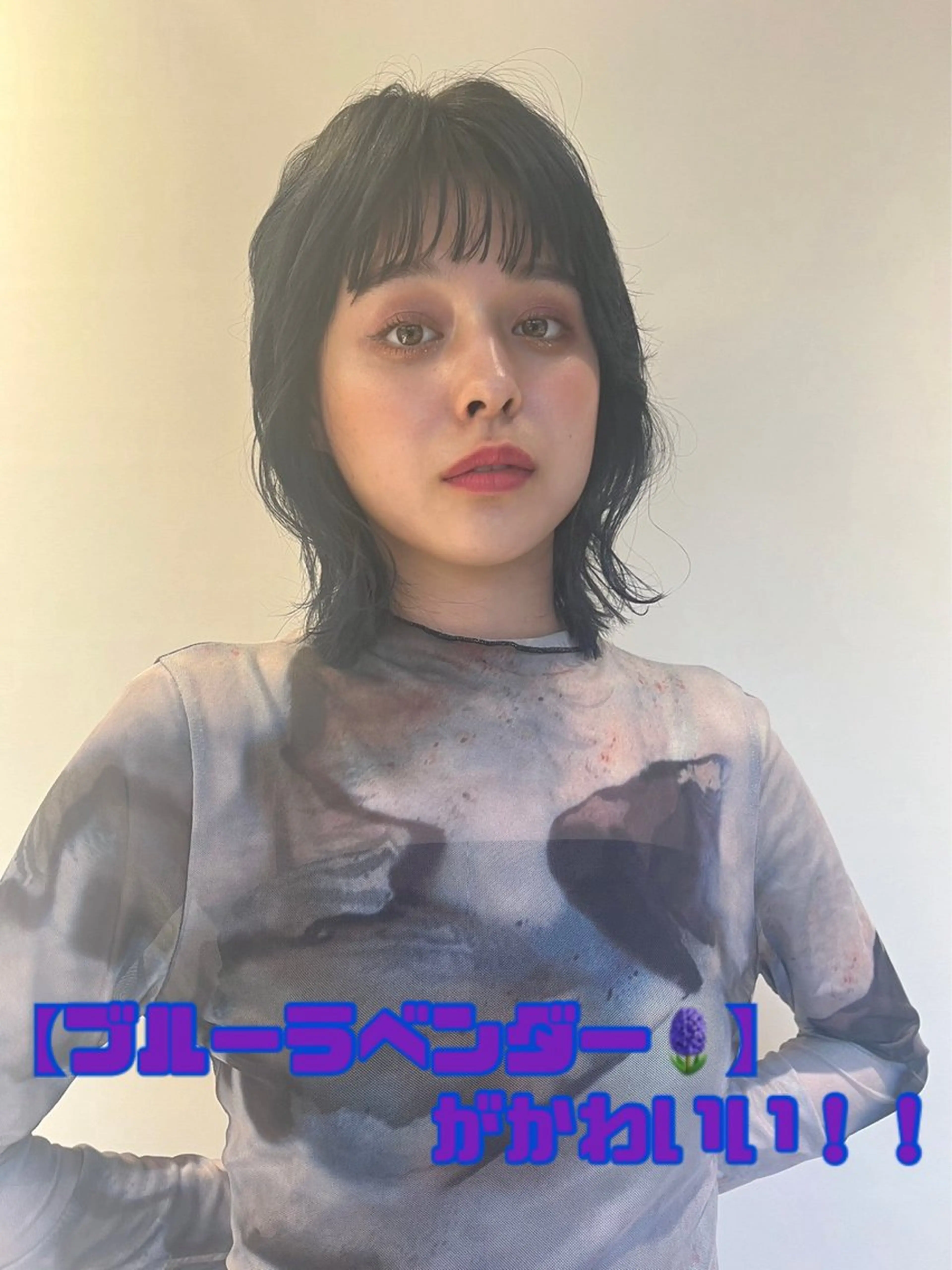 ショート カラー ブルーカラー ブルーラベンダー ダブルカラー ラベンダーカラー ✨限定!パーマお得✨ 佐藤優斗のヘアスタイル