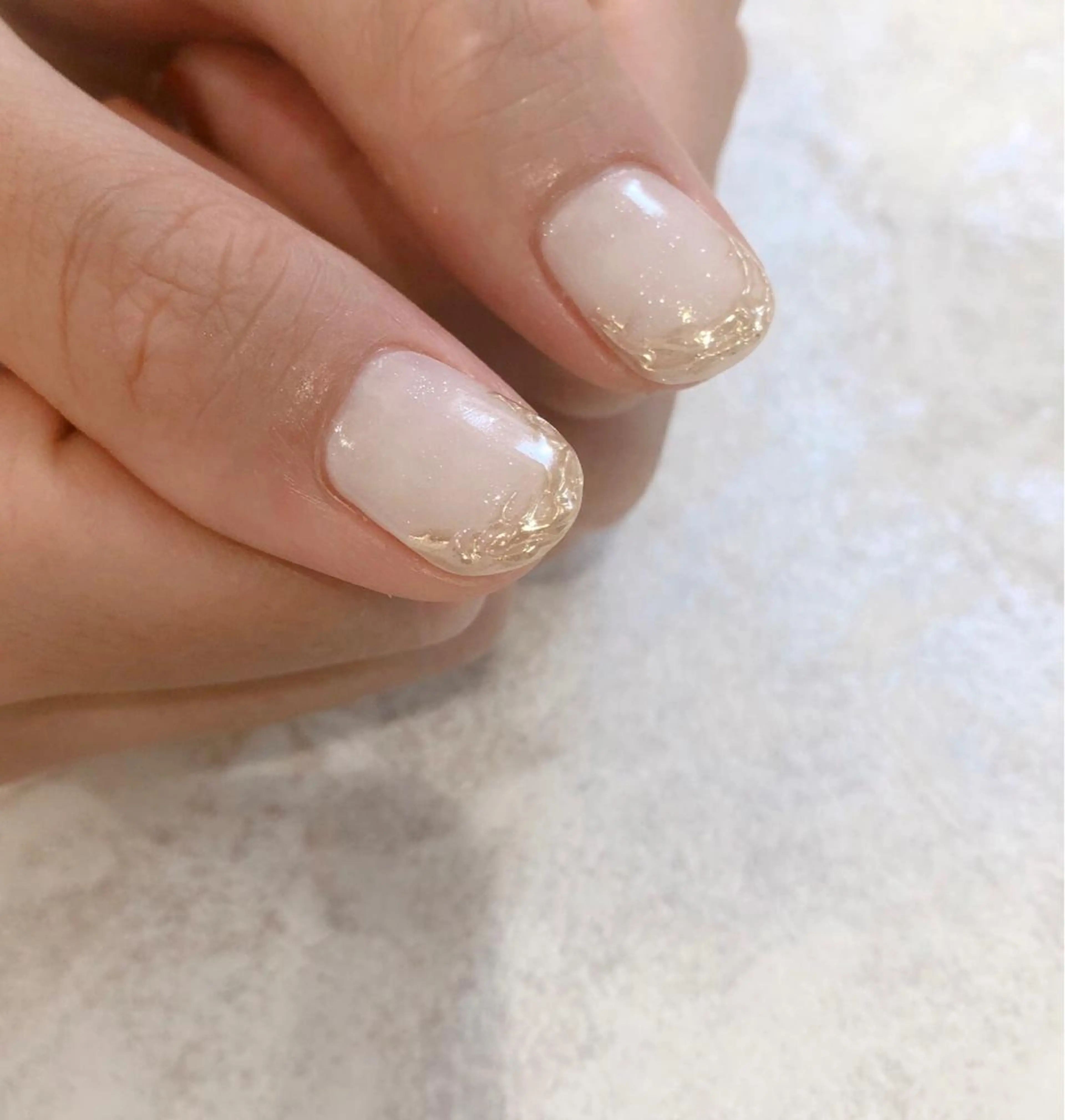 ショート キッズ ネイル ミラーネイル ニュアンスネイル ぷっくりネイル シンプルネイル 夏ネイル Luana nail (ルアナネイル)のネイルデザイン