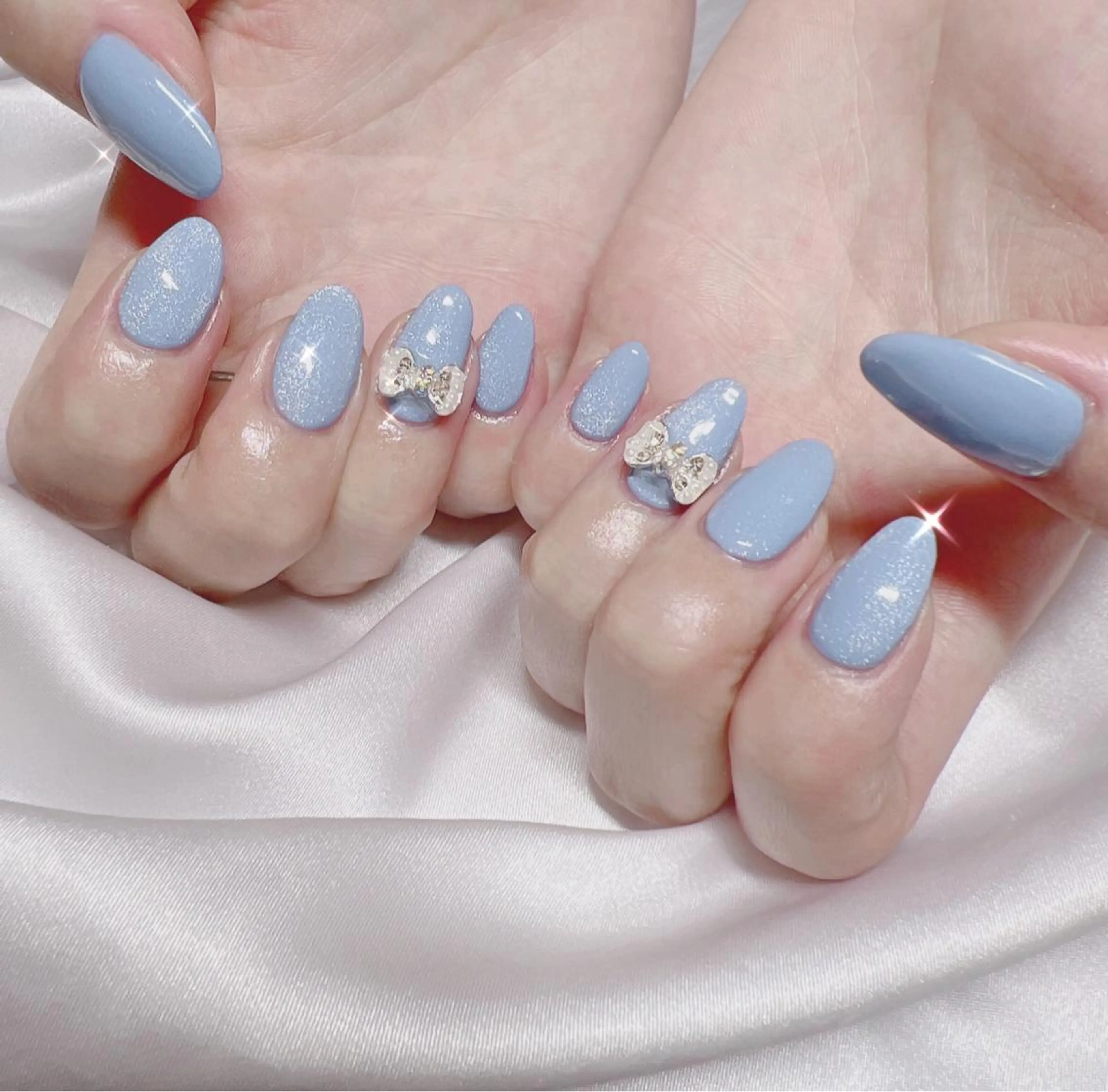 ネイル オーロラネイル フットネイル フレンチネイル ジェルネイル 韓国ネイル EN nailsalon所属・【ENサロン】 Rei🎀Nailのネイルデザイン