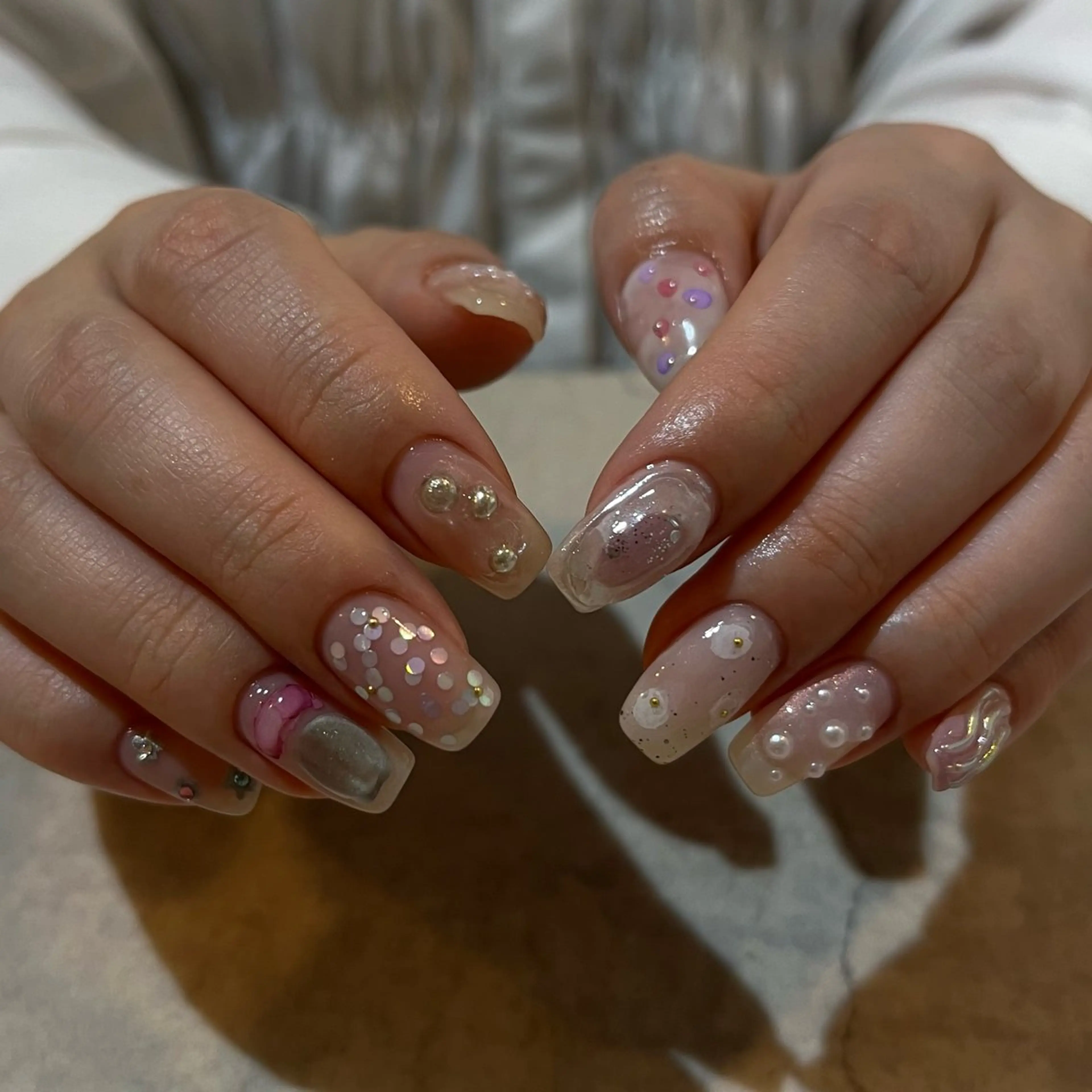 ネイル 持ち込み ハンドネイル nail salon O (en)所属・vegh. nail／阿波座のネイルデザイン