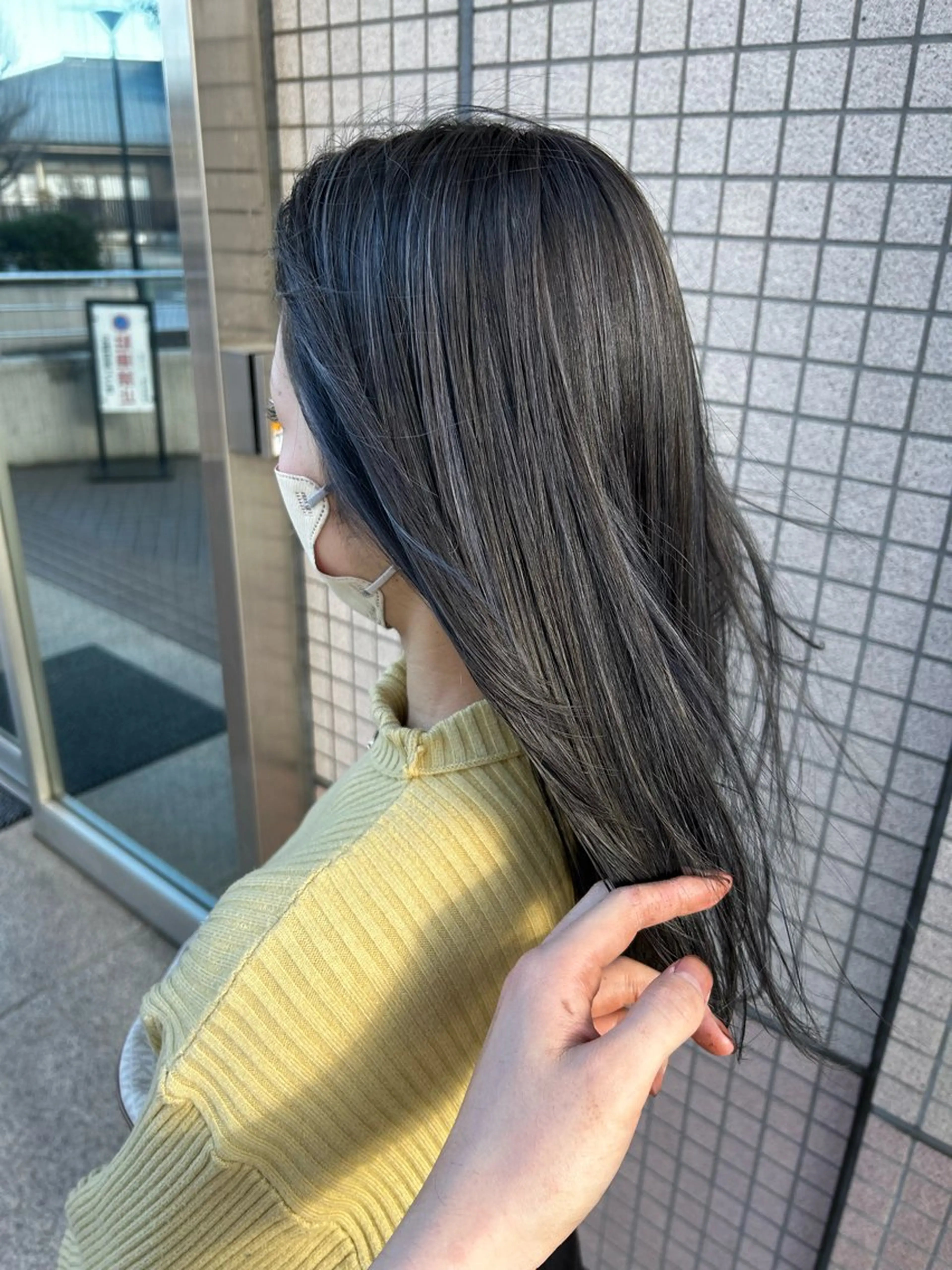 月曜のみ❣️【ブリーチ無し透明感】✨カット＋ケアダブルカラー＋潤いヘアマスクTR✨の写真