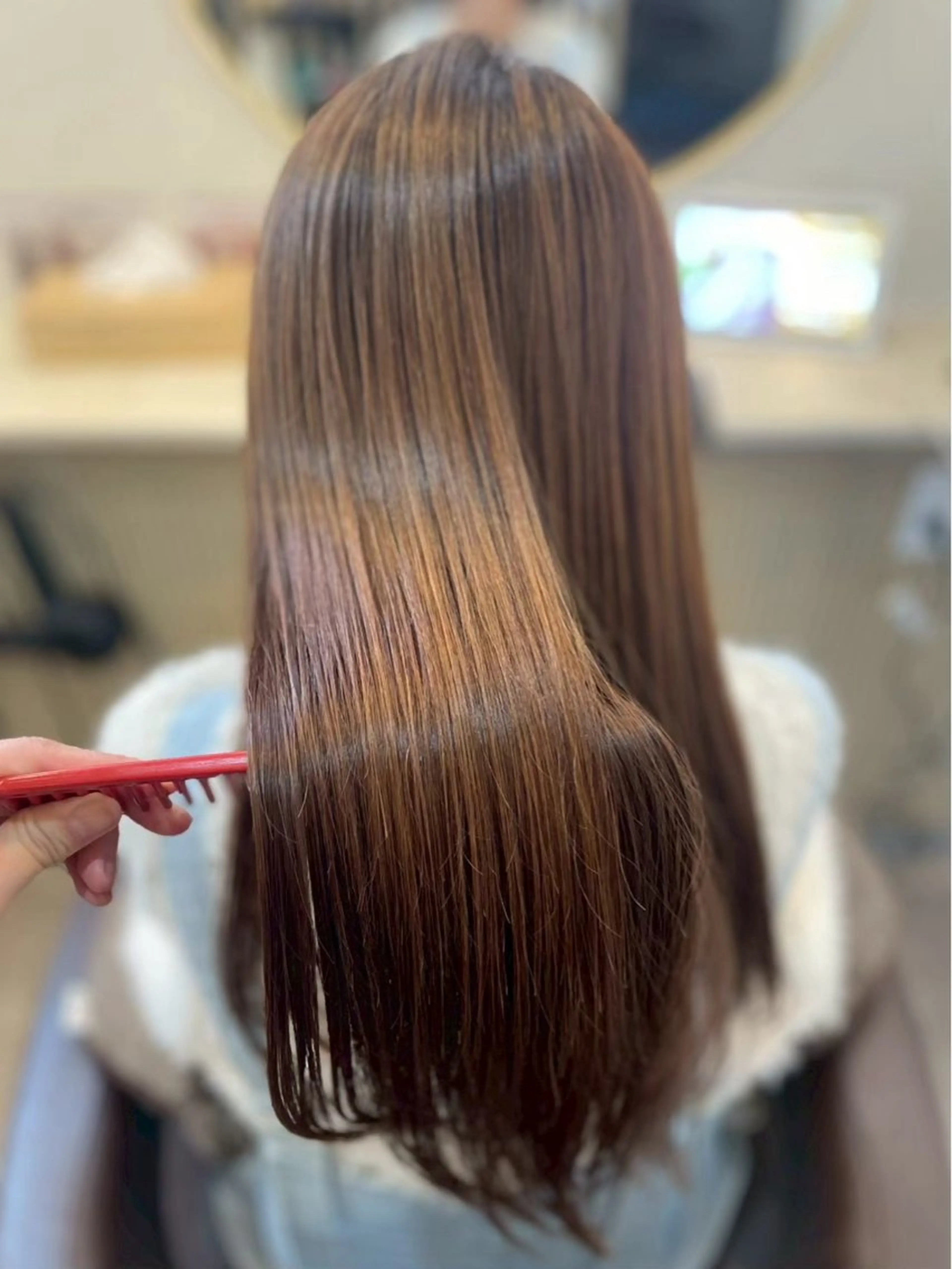 ロング 縮毛矯正 ヘアカラー Perfume by afloat 高橋樹のヘアスタイル