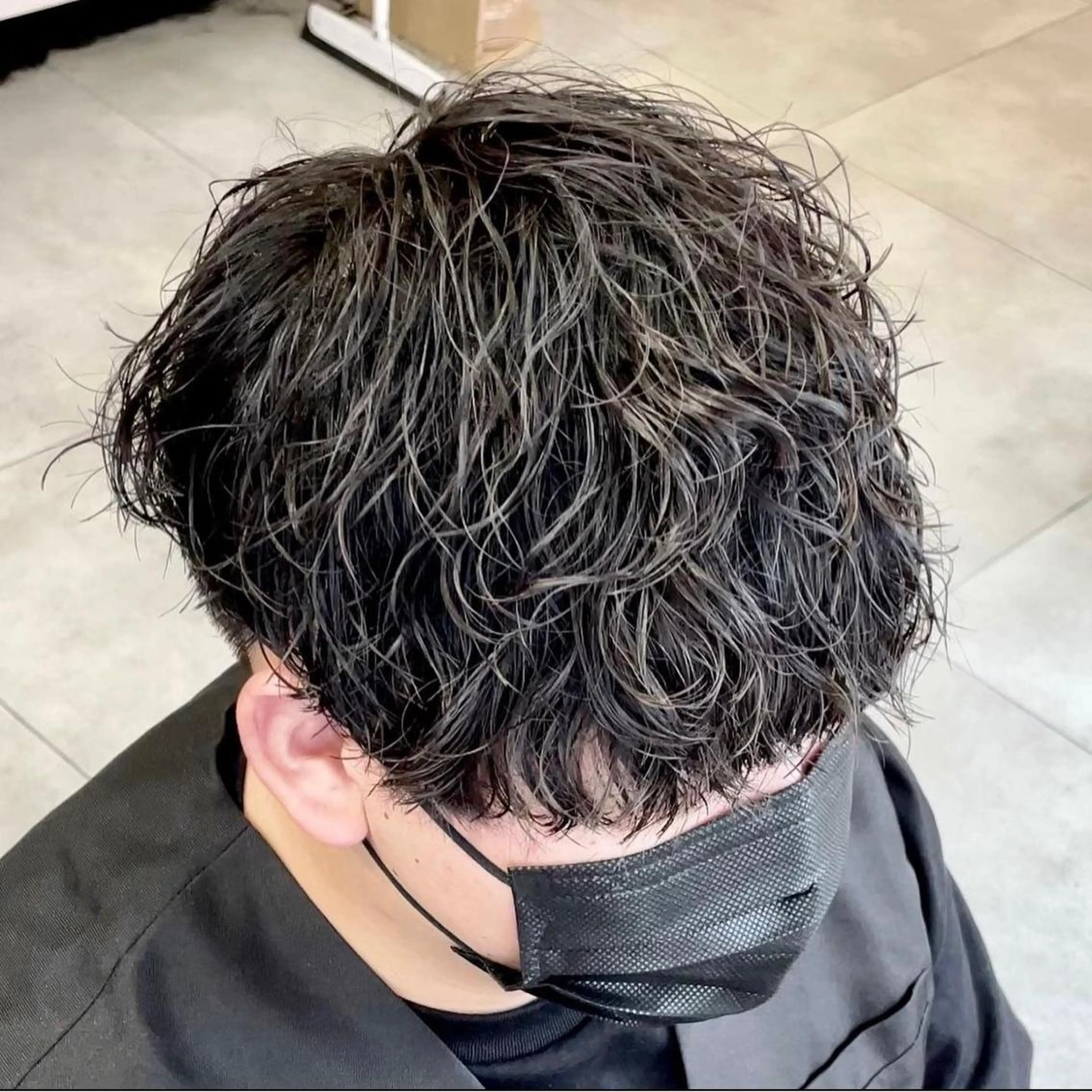 パーマ メンズ 波巻きパーマ カット パーマ メンズパーマ/新宿/ サイカショウイチのヘアスタイル