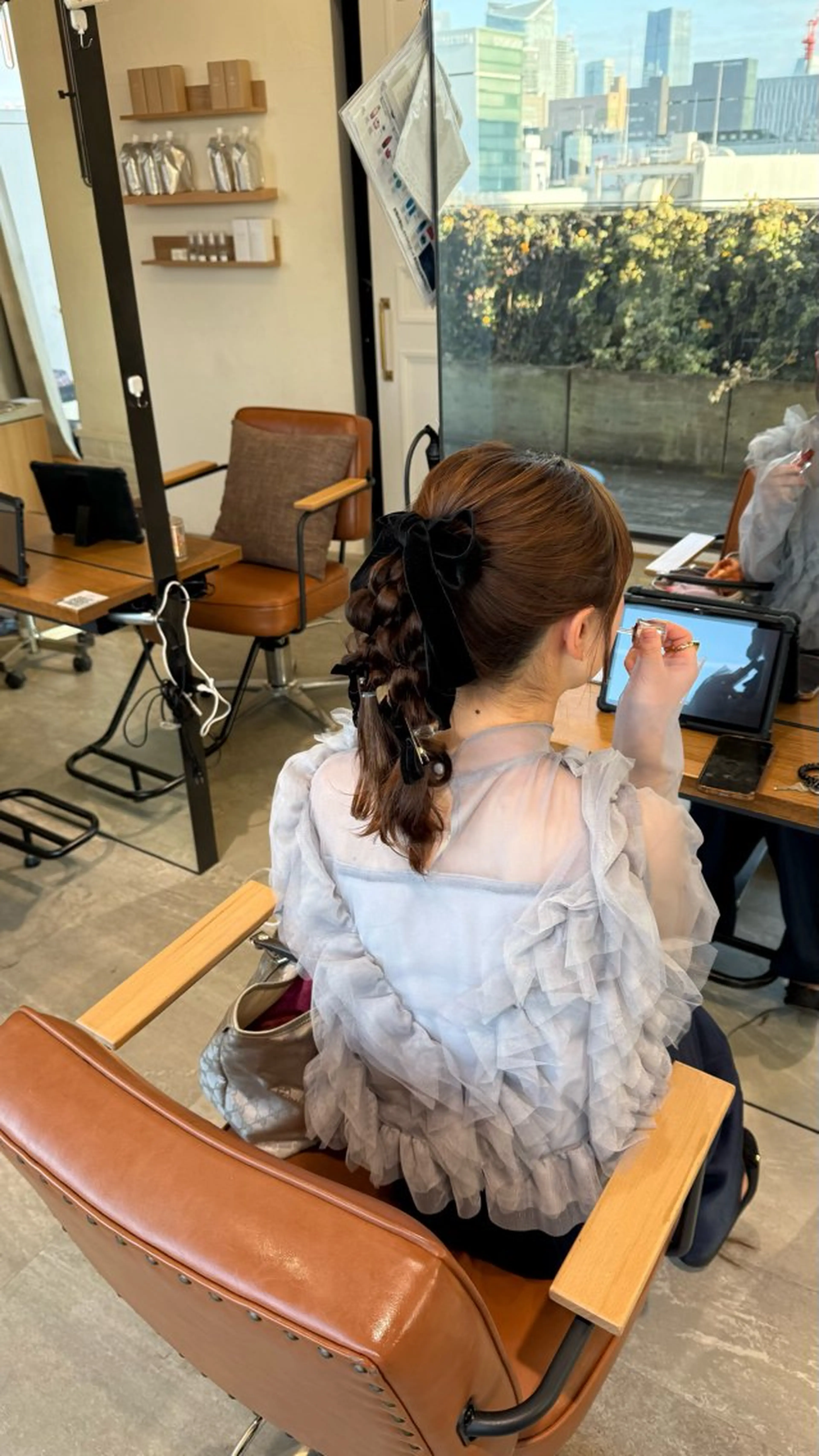 ヘアアレンジ ヘアセット VIEW GINZA所属・fitする顔まわり♡ -暖色-ふうか◠‿◠のヘアスタイル