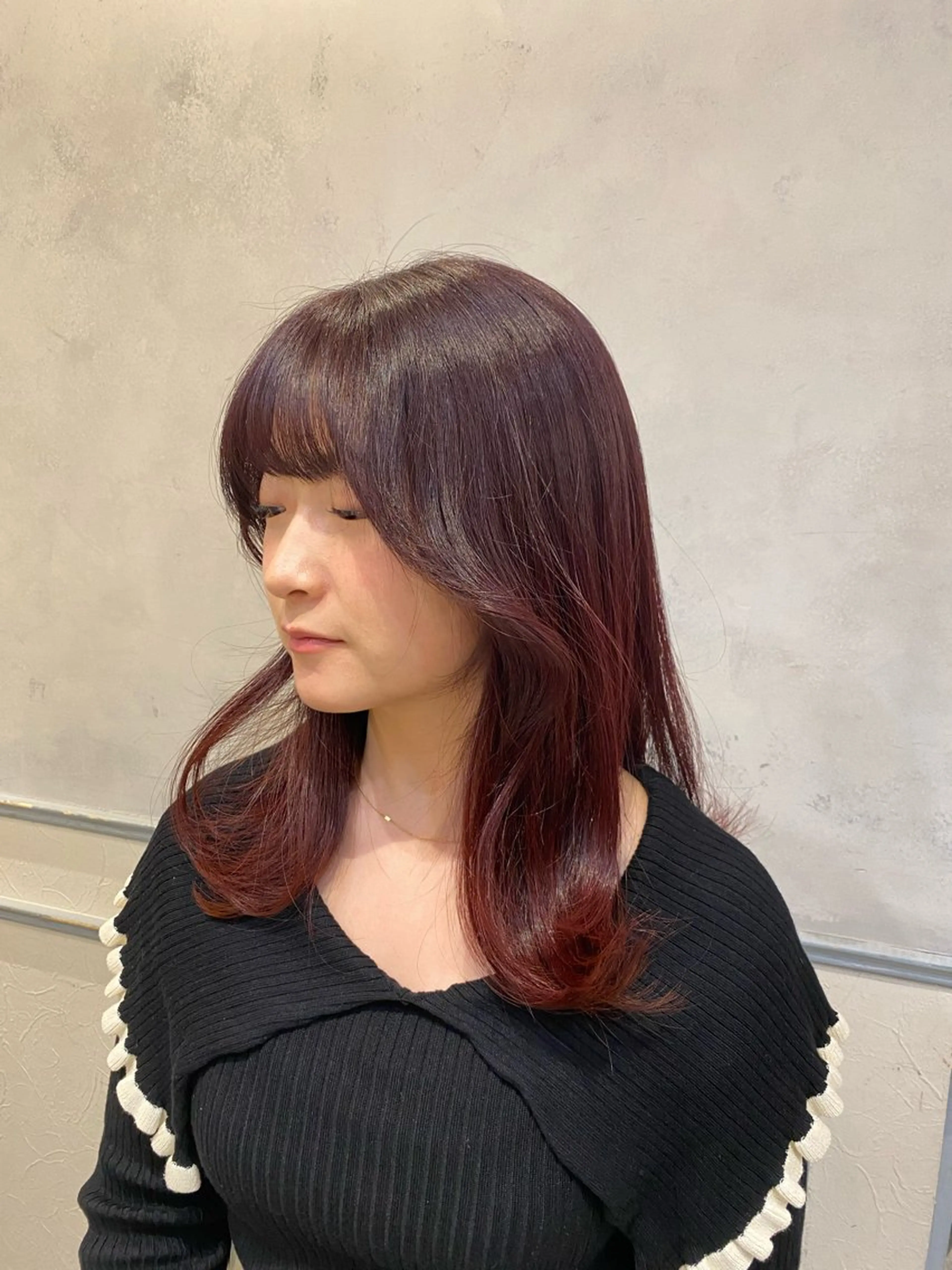 🌿カット➕オーガニックヘアカラー➕超音波ハホニコトリートメントの写真