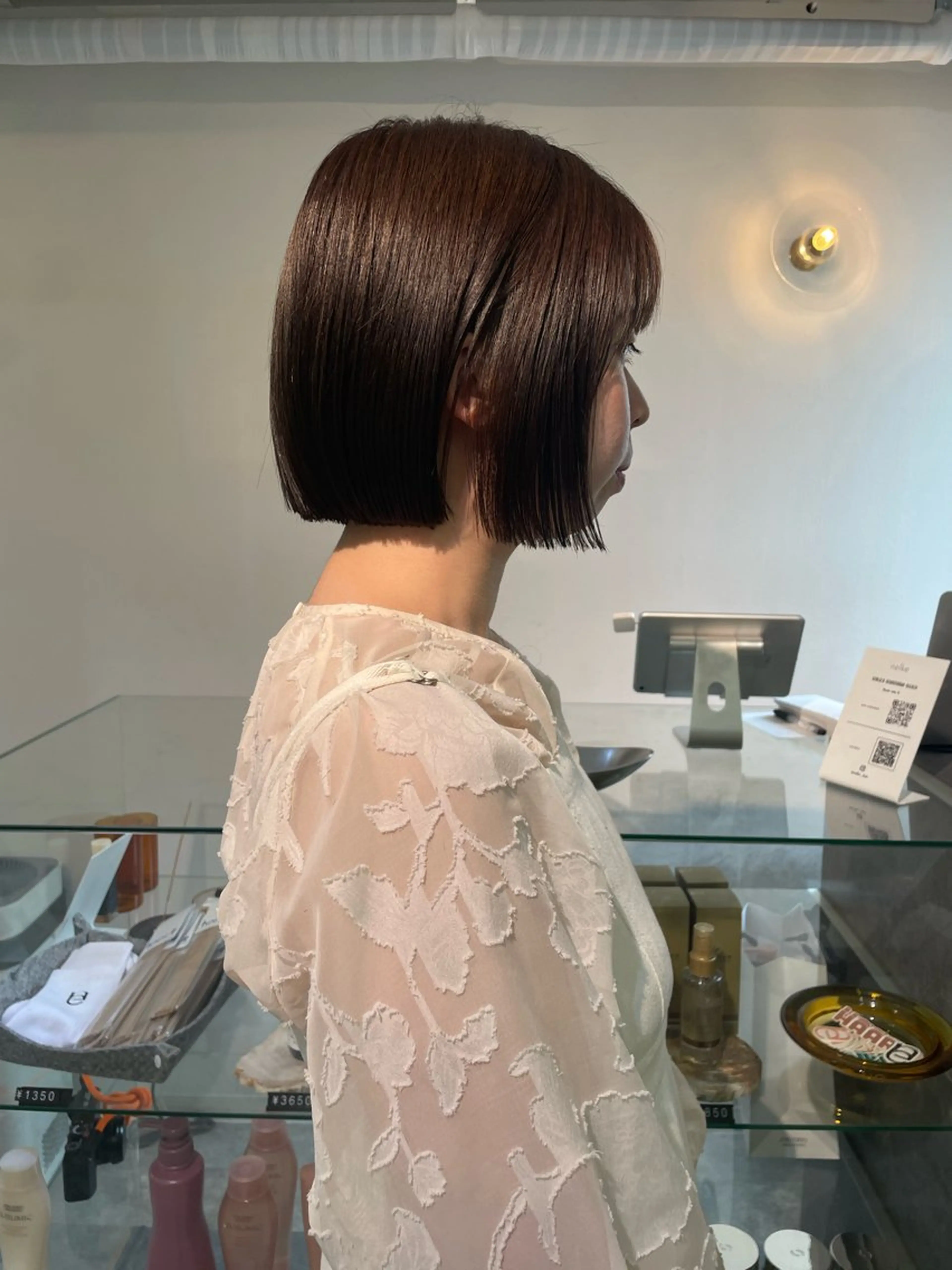 ミディアム カラー カット ヘアカラー トリートメント sakura🌸 レイヤー/nelkeのヘアスタイル