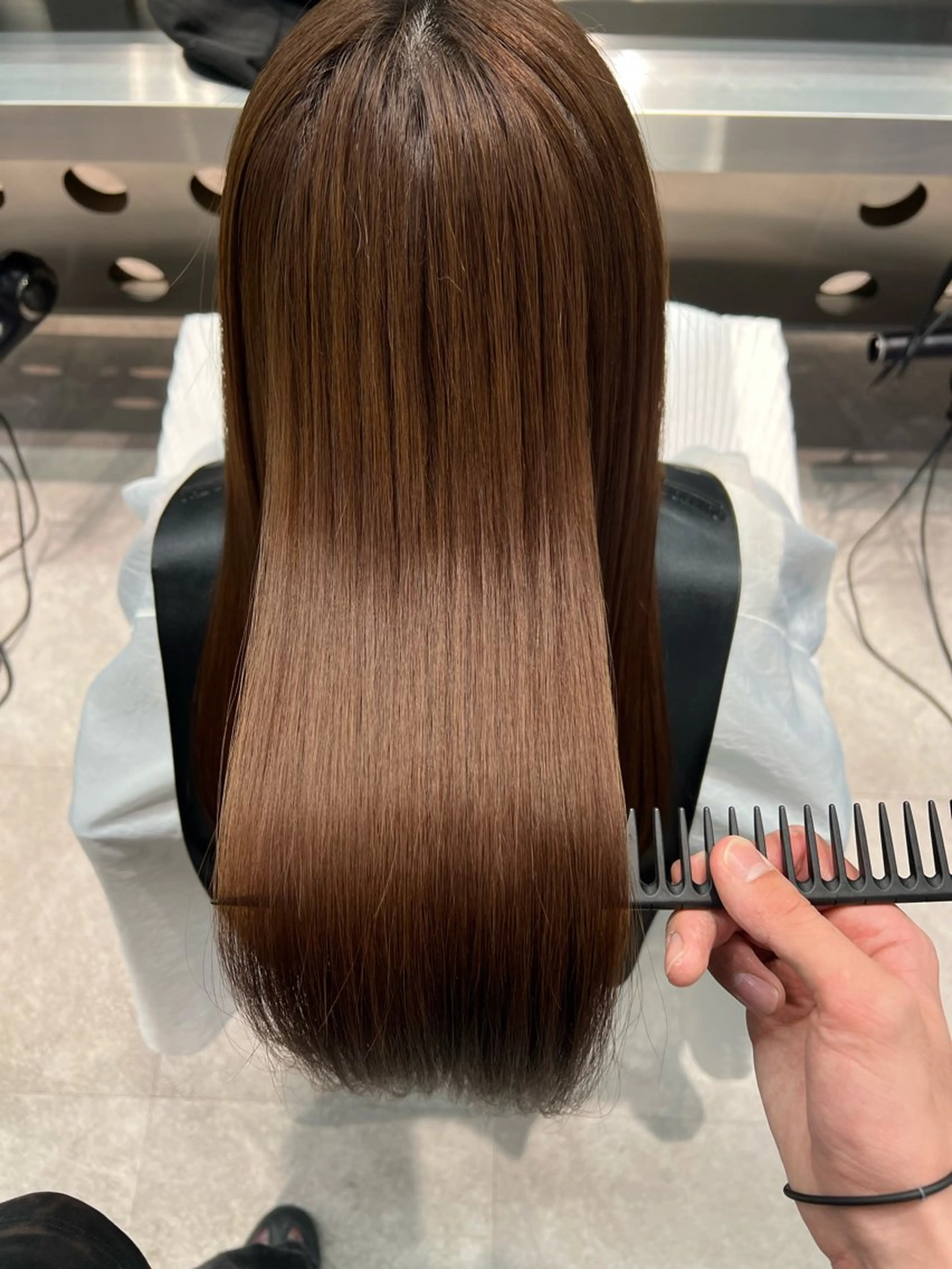 セミロング パーマ 堀江 /木下椋麻のヘアスタイル